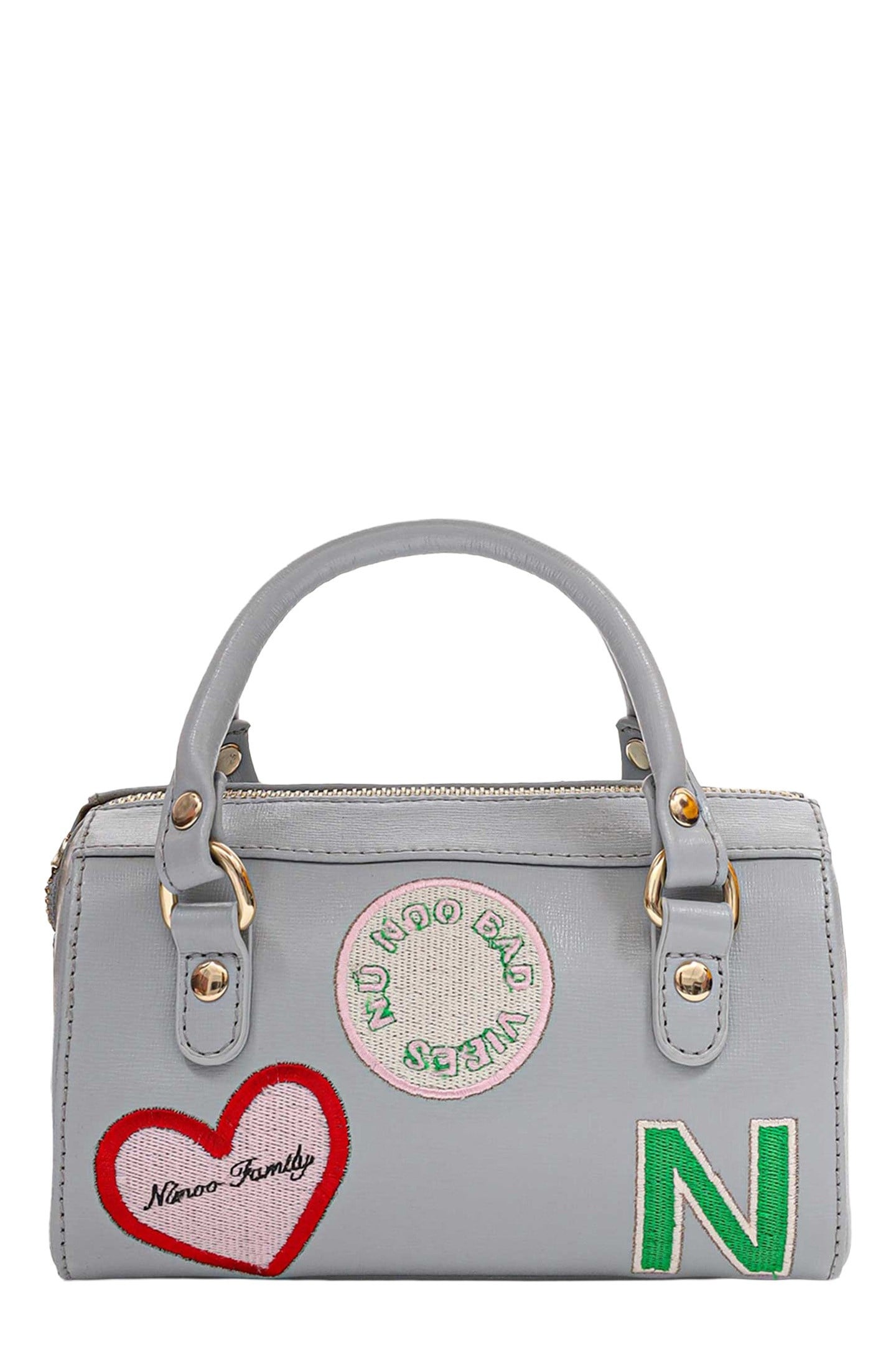 SMALL MAYA DETAILS FLORENCE LIGHT GREY W. GOLD 1