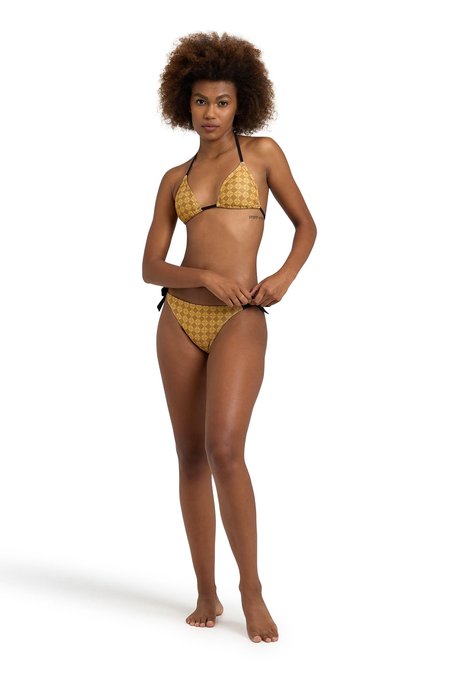 WO50TH GOLD BIKINI TRIANGLE GOLD MULTI-BLACK 3