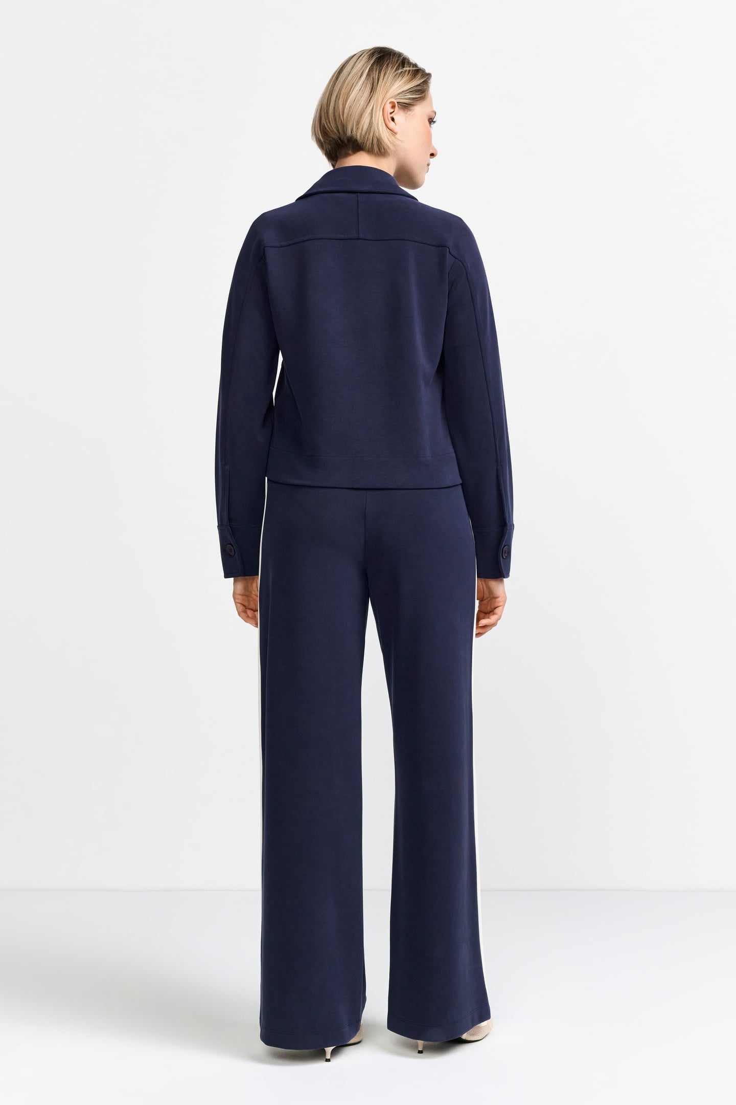 SCUBA WIDE LEG PANTS WITH GALLON STRIPED MIDNIGHT BLUE 3