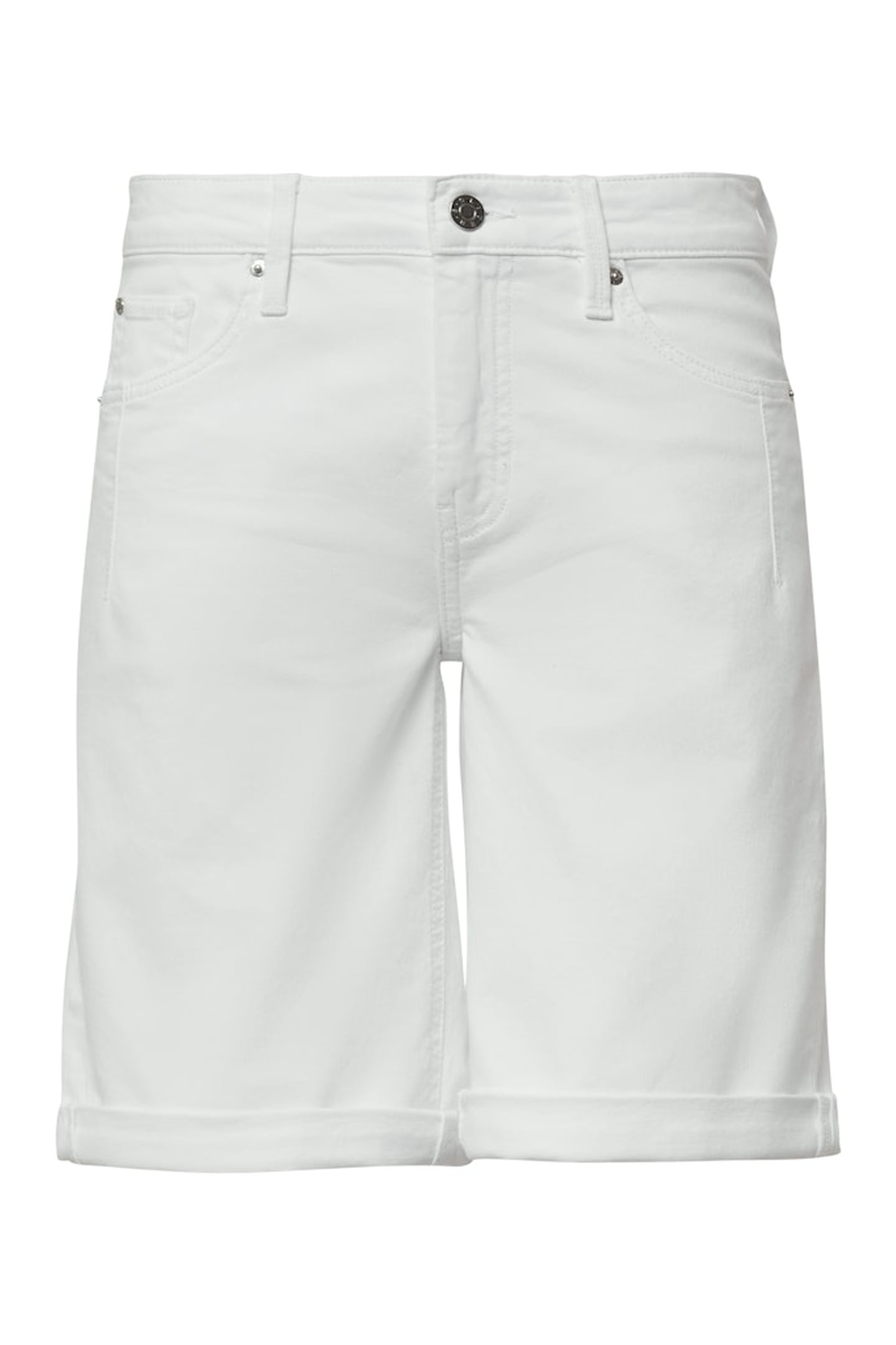 JEANS SHORTS WHITE DENIM 7