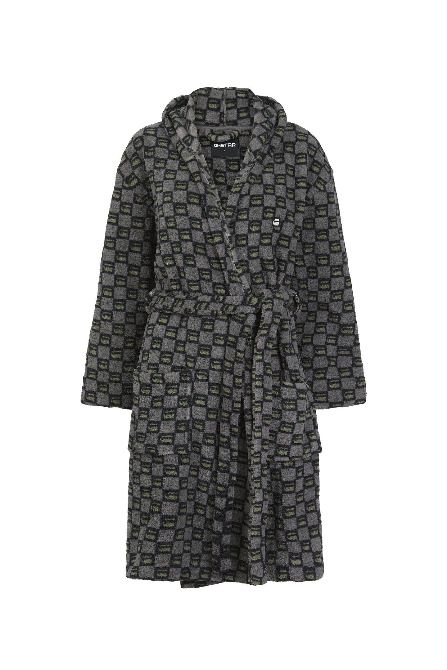 XENIA BATHROBE STEEL GRAY MULTI 1
