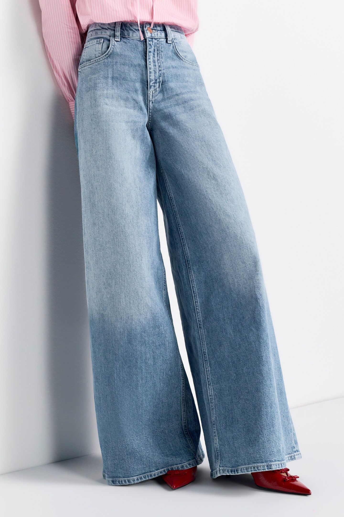 SUPER FLARE BLUE DENIM ORGANIC DENIM BLUE 5