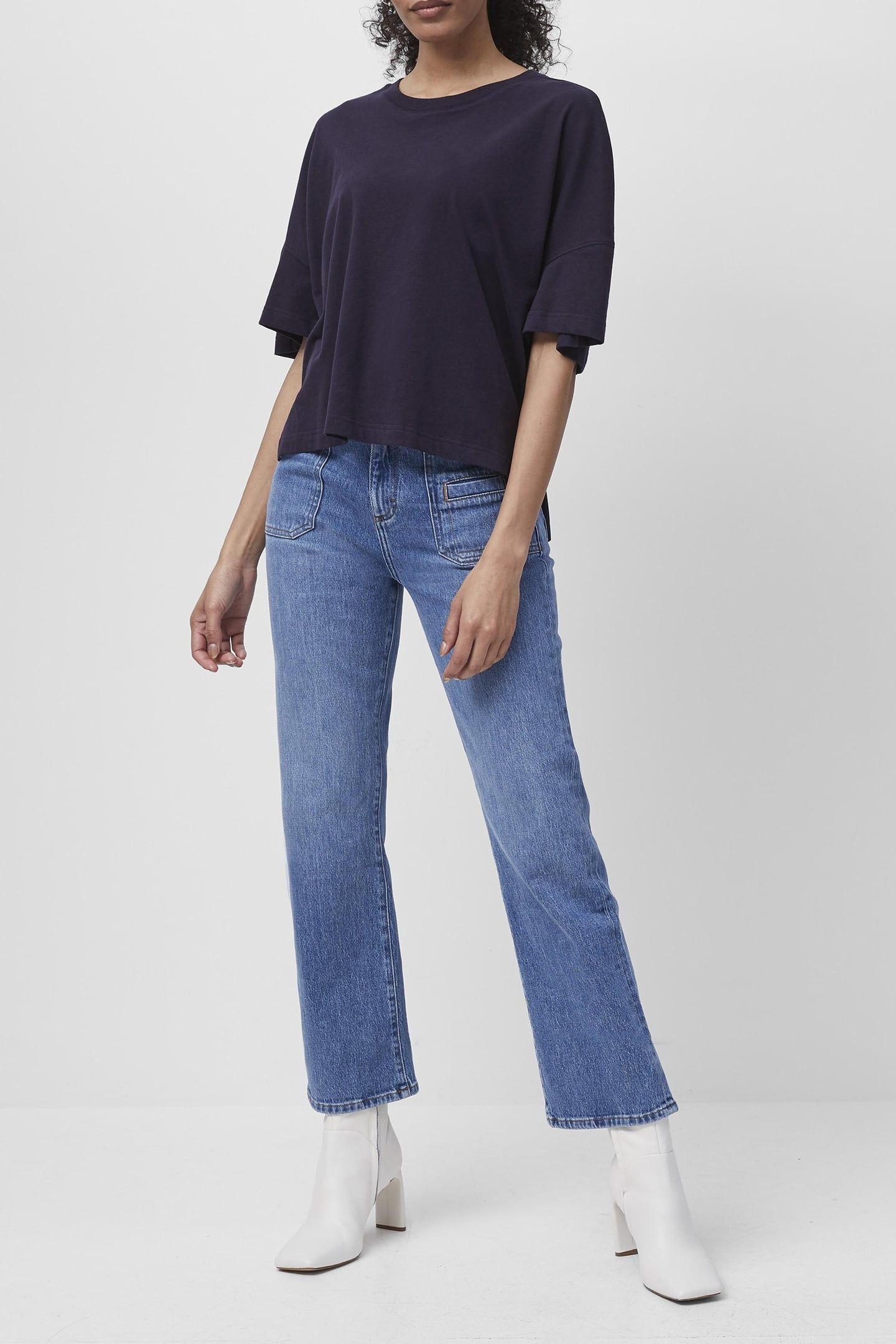 TALLY JRSY SSLV CREWNK TEE UTILITY BLUE 1