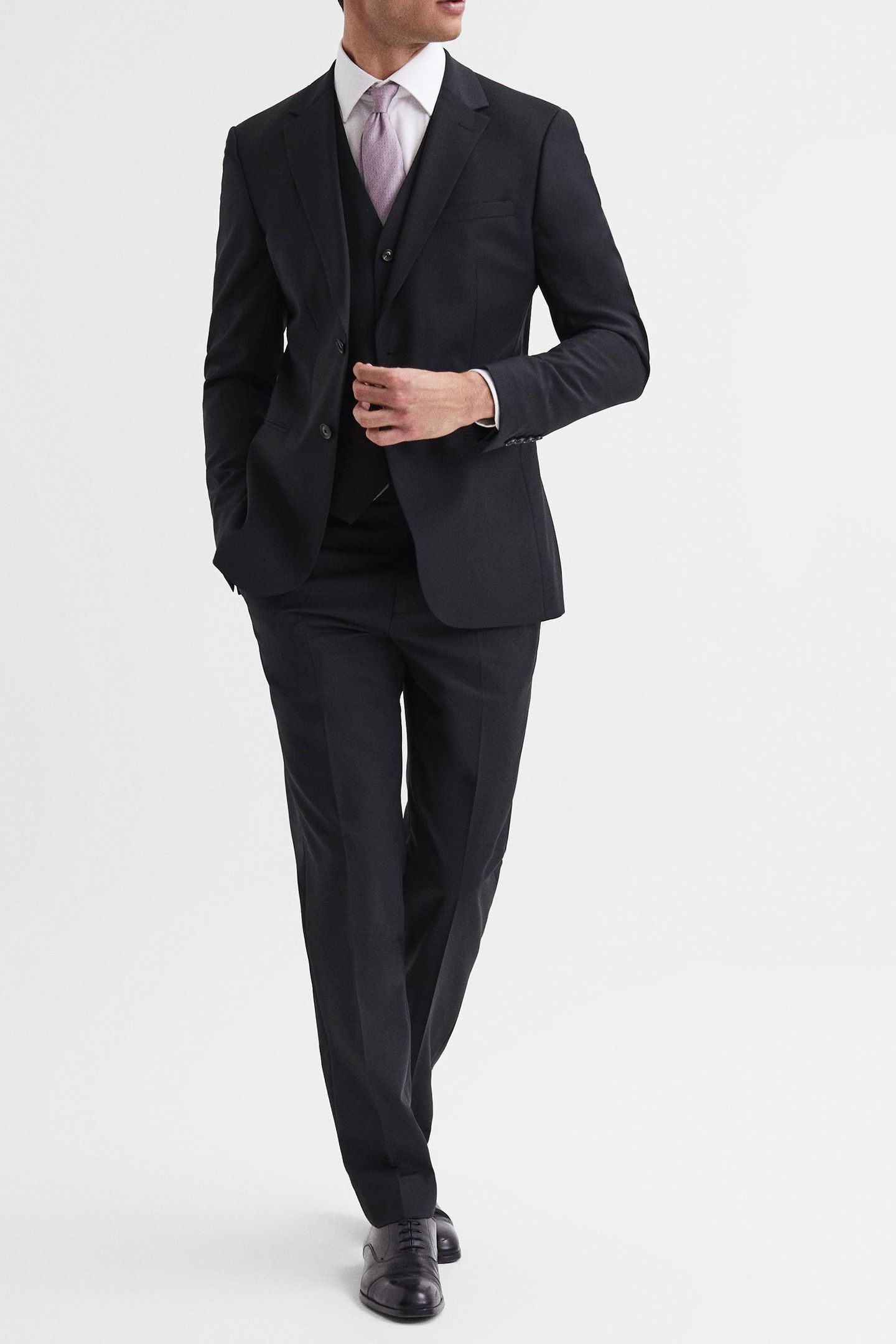 SB 2B NOTCH TRAVEL PLAIN WEAVE MODERN BLACK 1