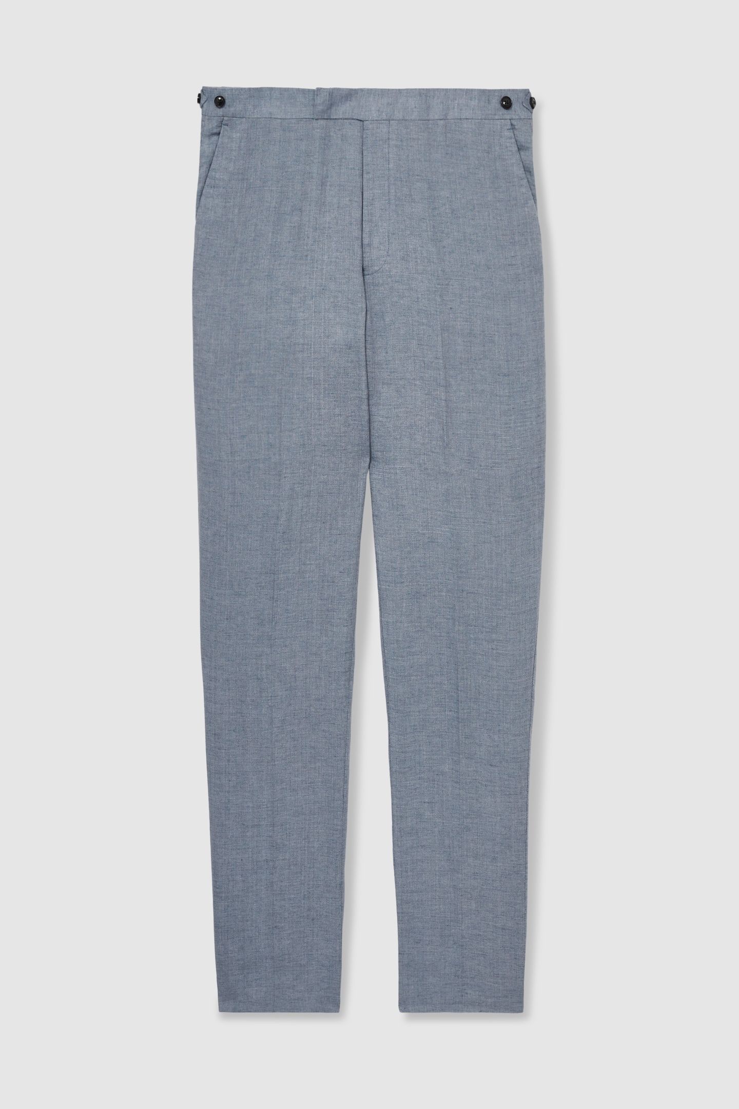 LINEN SLIM MIXER TROUSER AIRFORCE BLUE 4