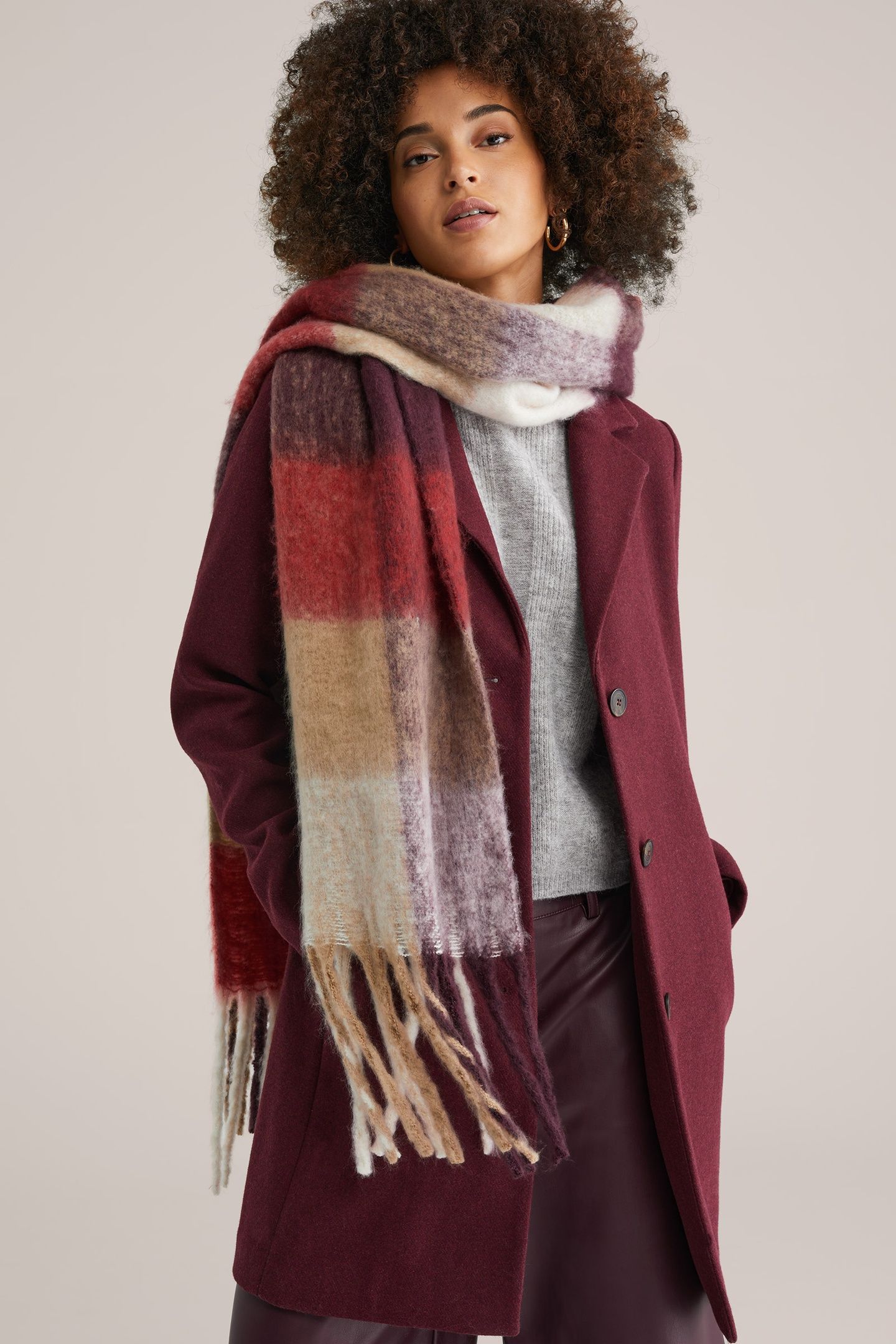 COAT BURGUNDY RED 1