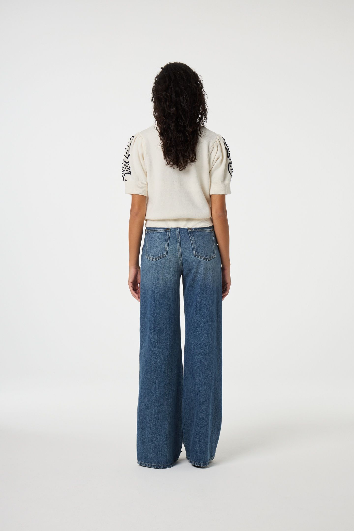 EDO SHORT SLEEVE PULLOVER COSY WHITE 2