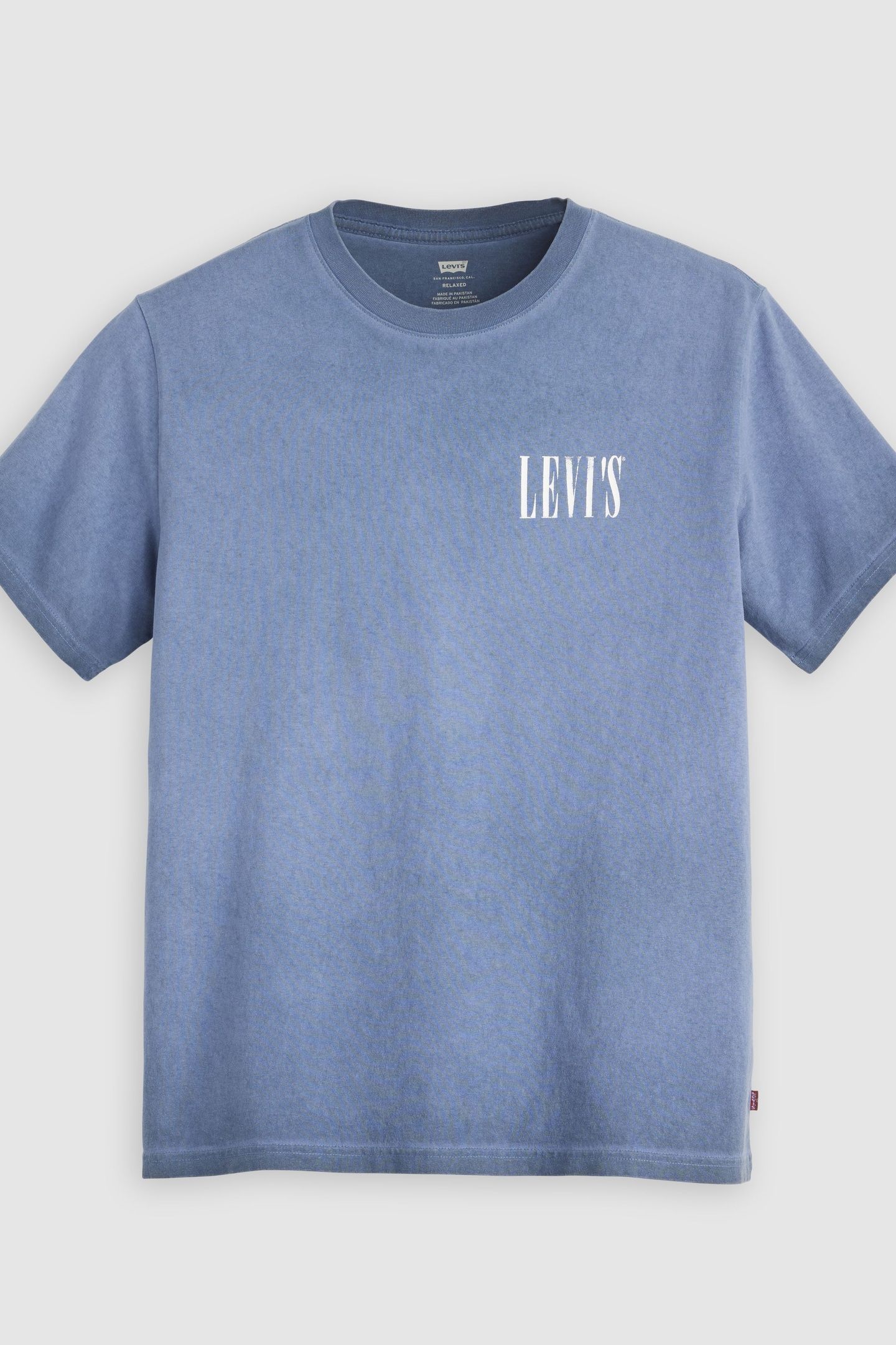 SS RELAXED FIT TEE DISTRESSED SERIF 5