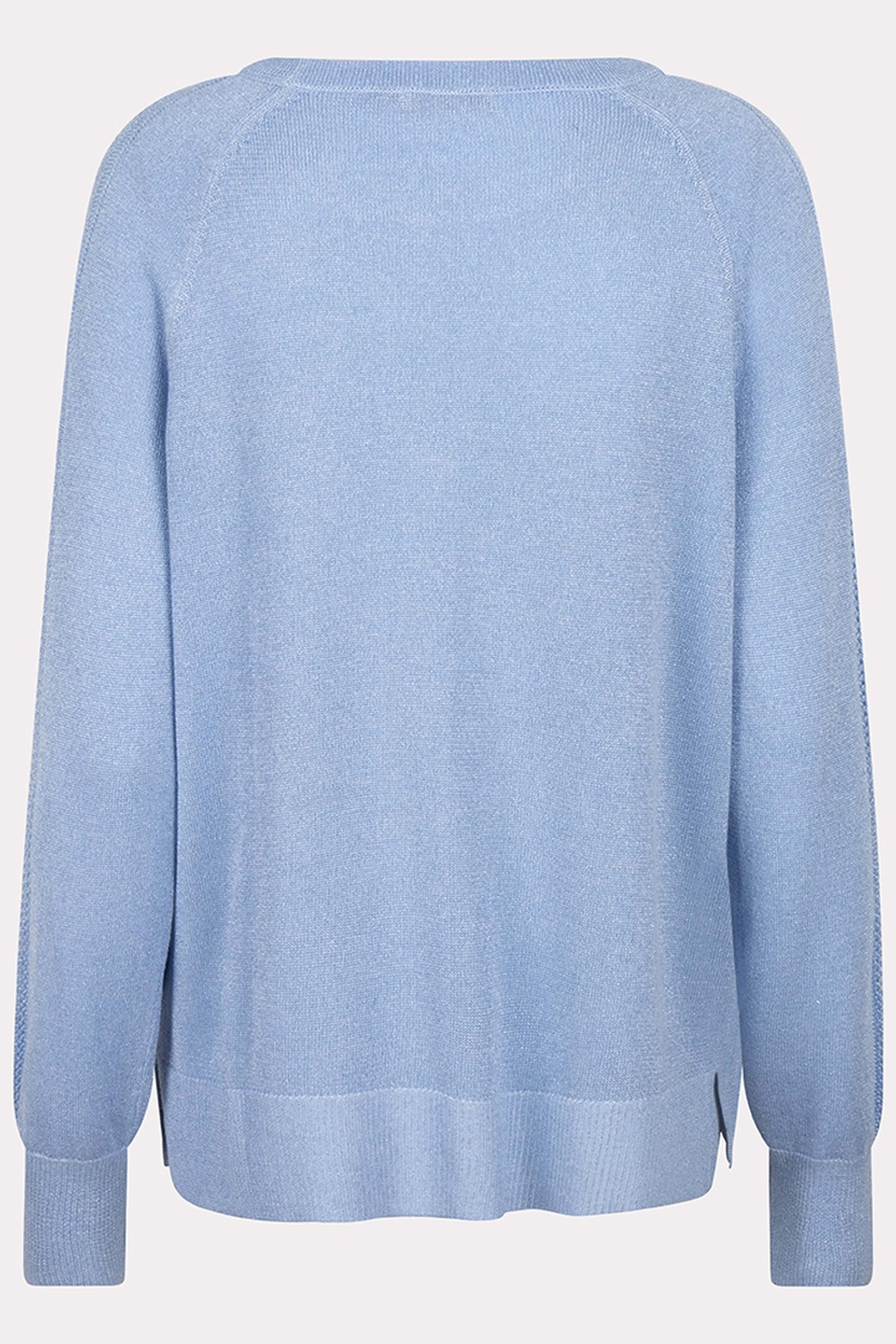 SWEATER RAGLAN POINTELLE LUREX SKY BLUE 5