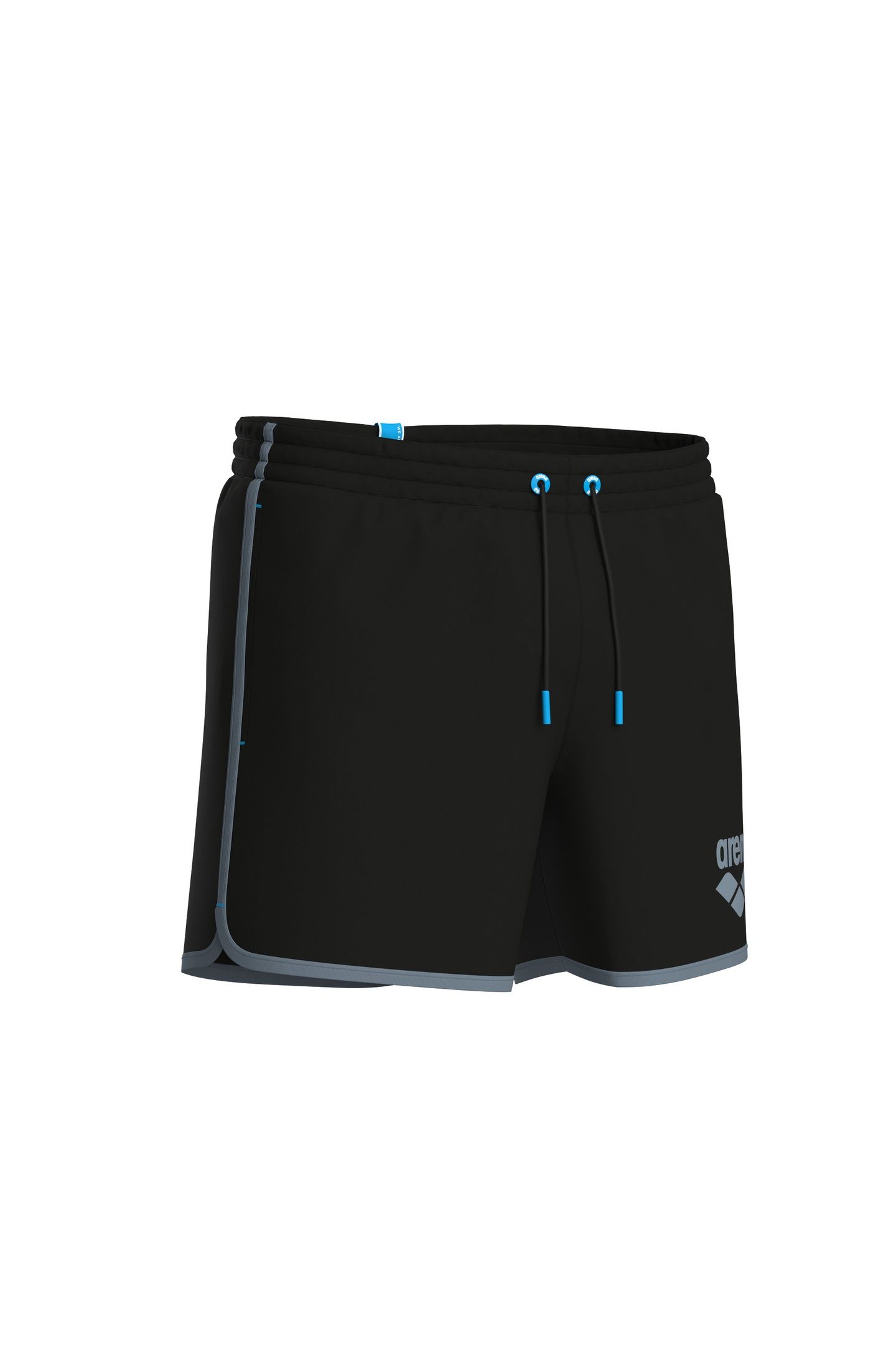 BIG LOGO BORDERS BEACH SHORT BLACK-SEAFOAM 8