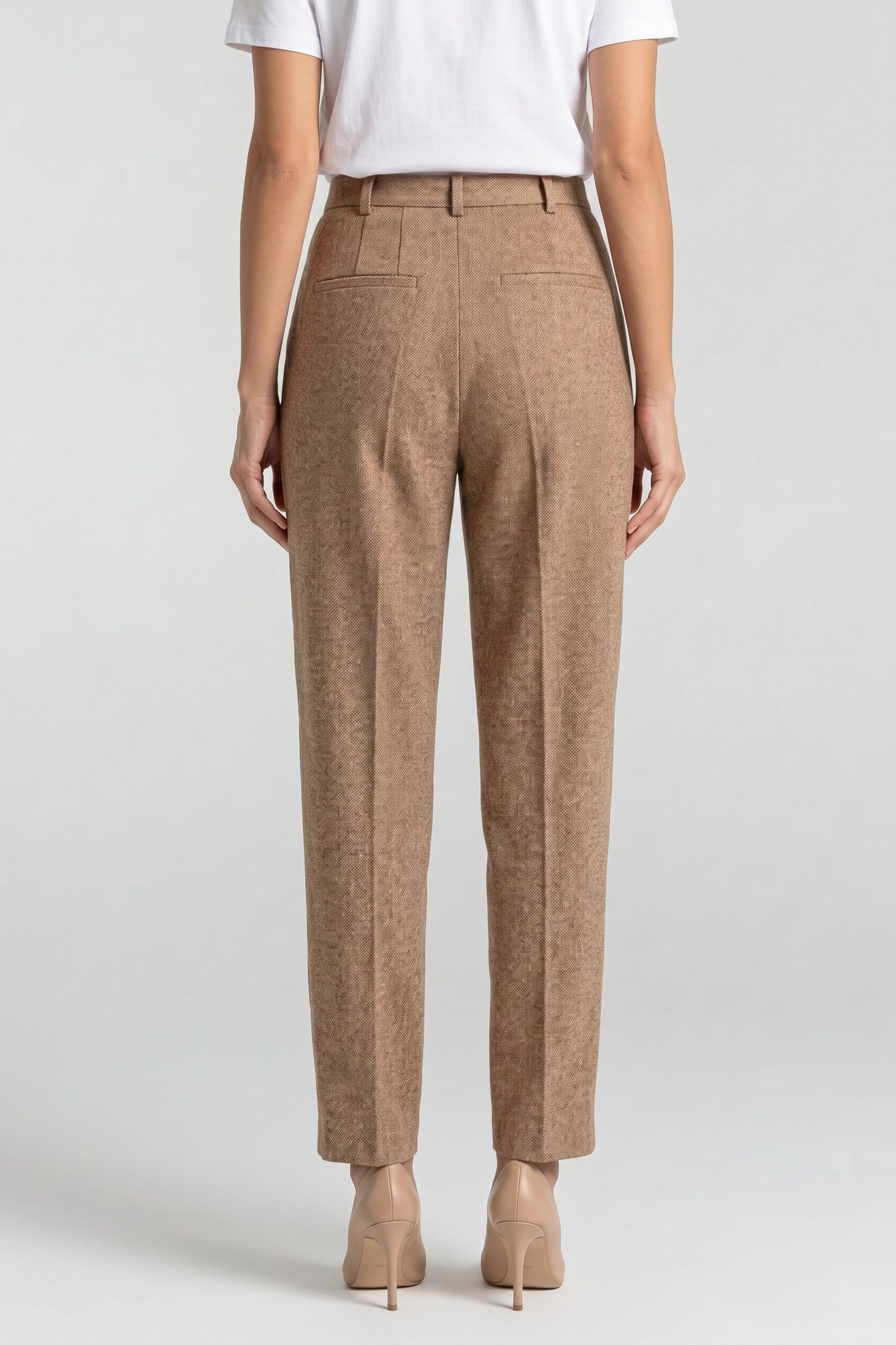 NENA TWEED TROUSER BEIGE 2