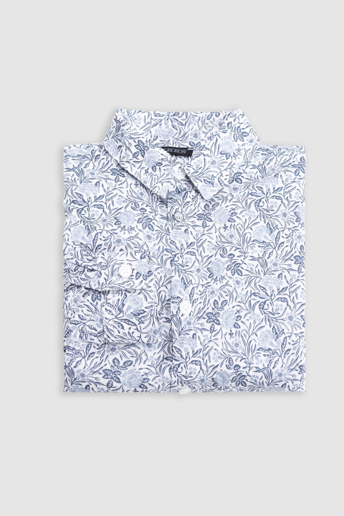 WHITE FLOWERY LIBERTY FABRIC SHIRT 2