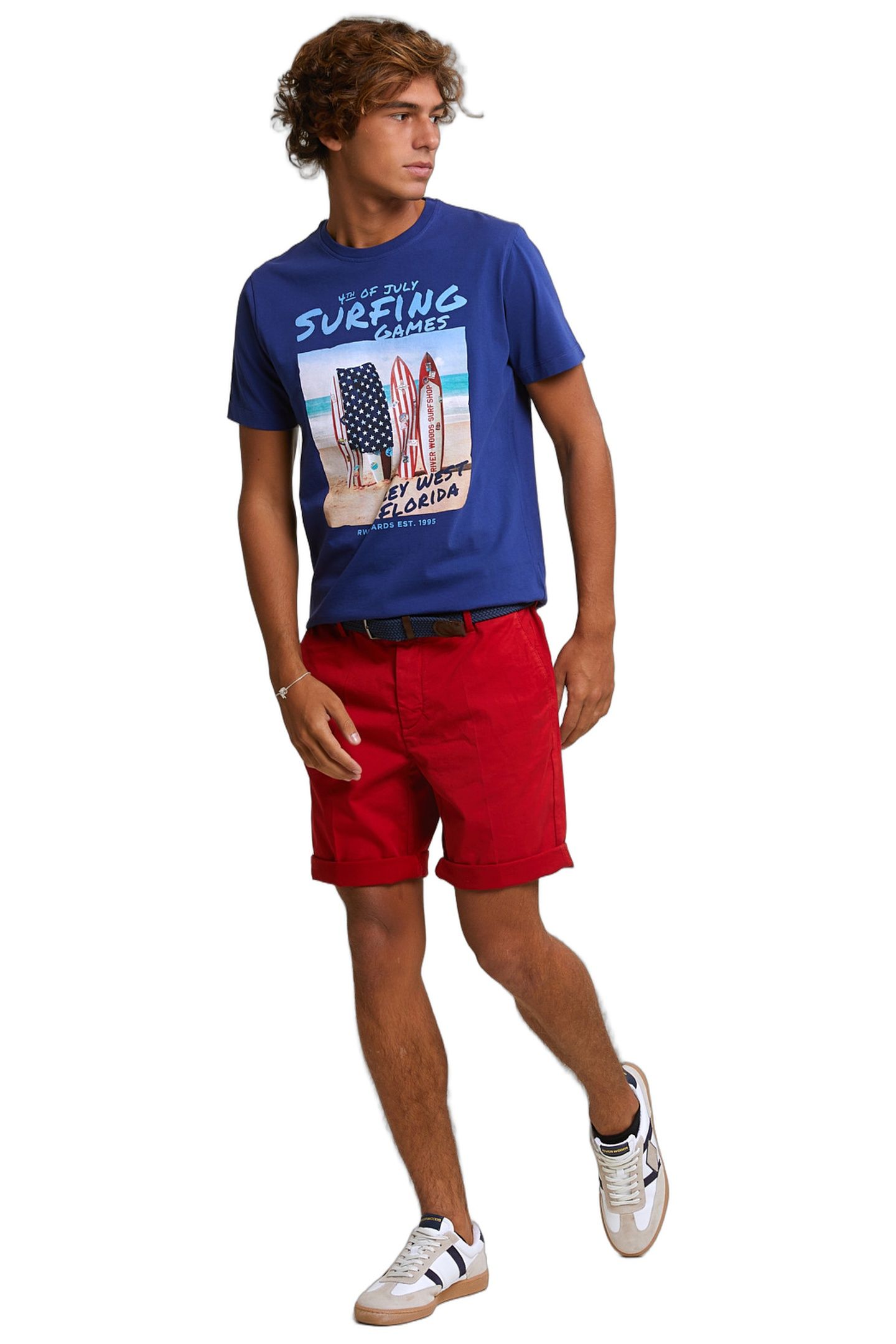 NORMAL FIT BASIC T-SHIRT SHORT SLEEVES ROYAL BLUE 2