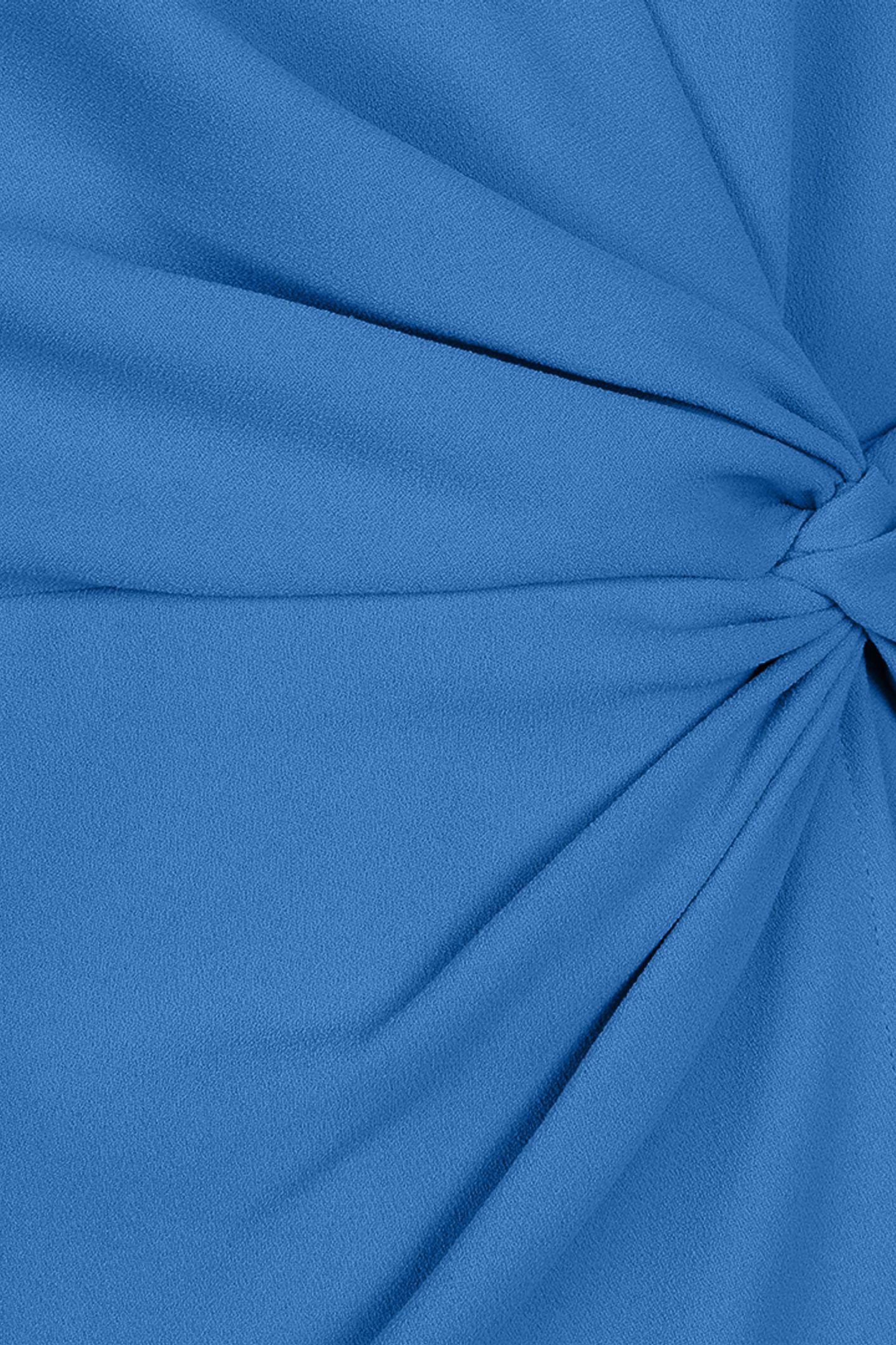 DRESS OVERLAP KNOT S/SLVE BLUE 3