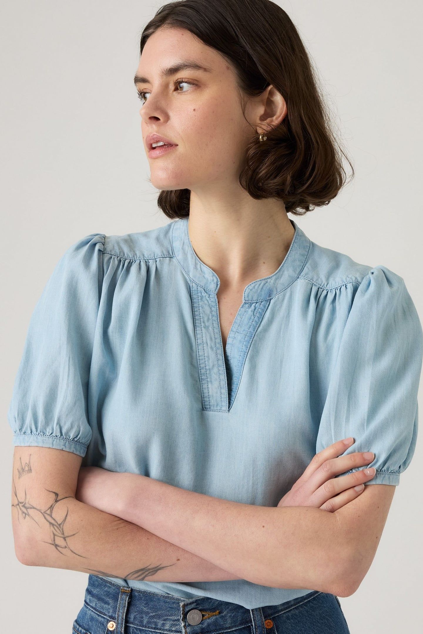 AMELIE BLOUSE WHERE THE SKIES ARE BLUE 1