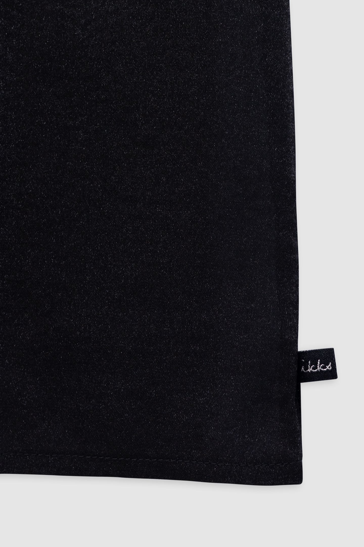 BLACK SATIN DRESS WITH SMOCKED PANEL 5