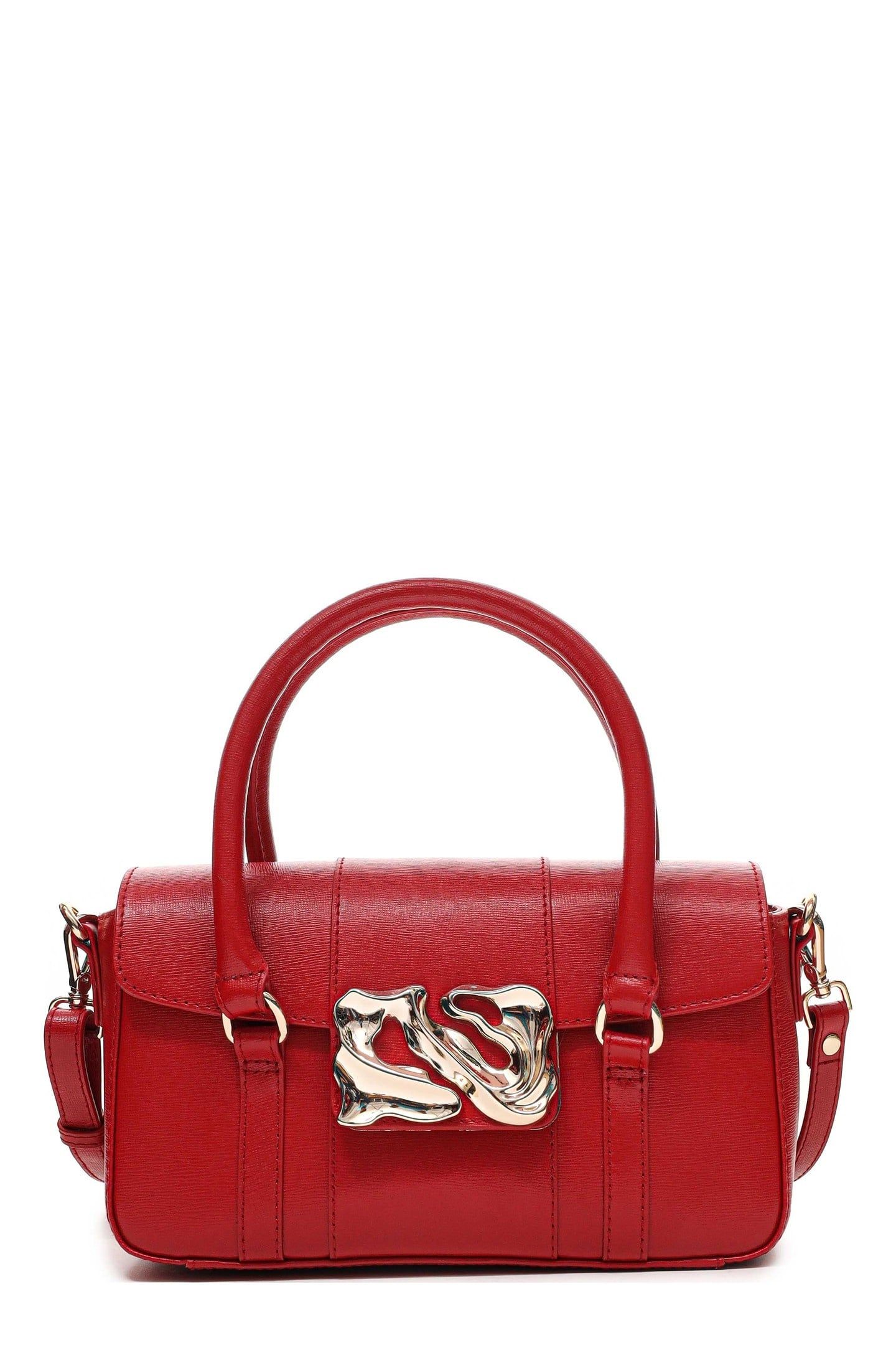 SMALL MAGGIE ICON FLORENCE BRIGHT RED W. GOLD 1