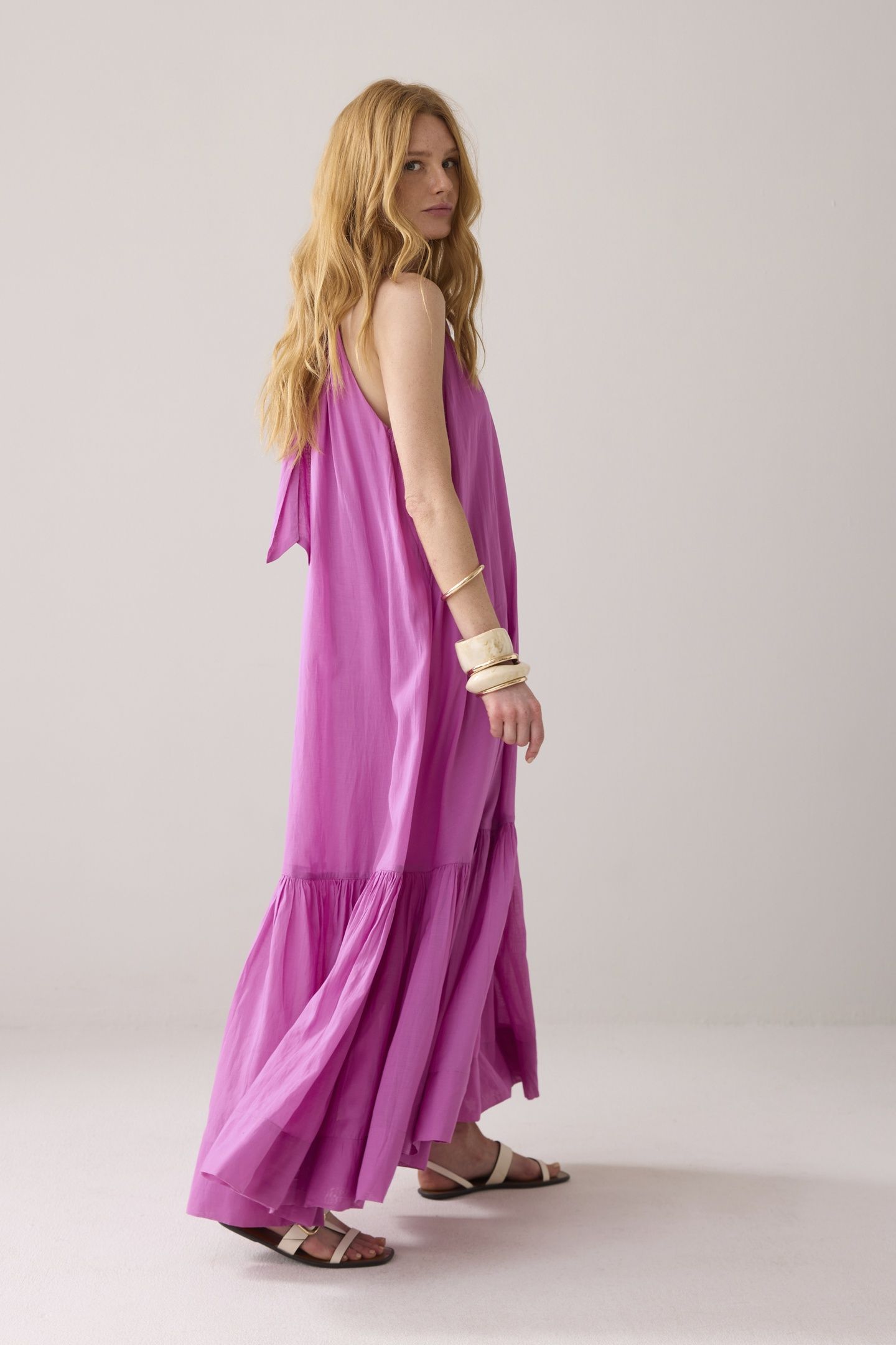 DRESS SUSHI VOILE CYCLAAM 3