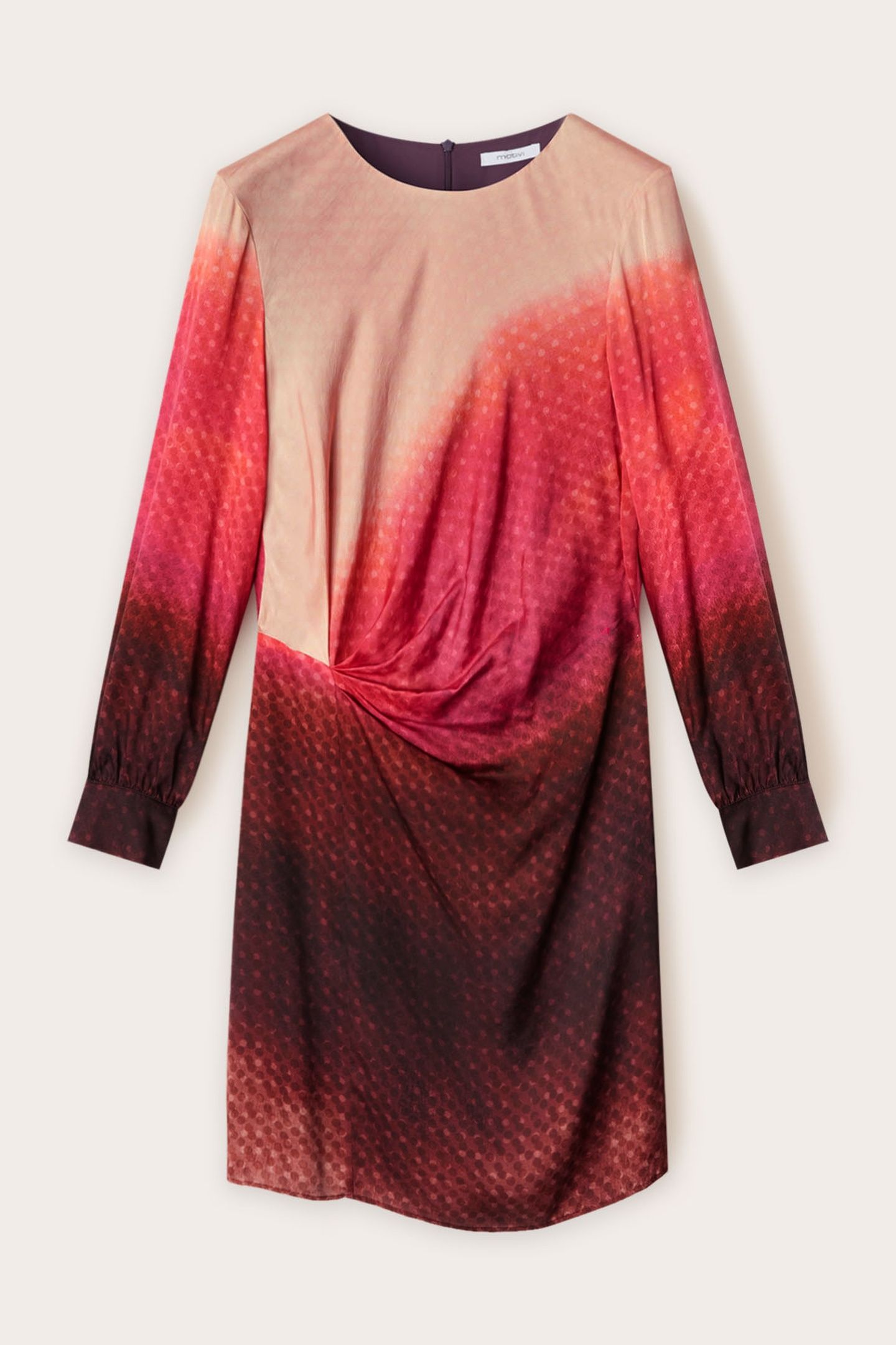 SATIN OMBRÉ DRESS FUCHSIA 4
