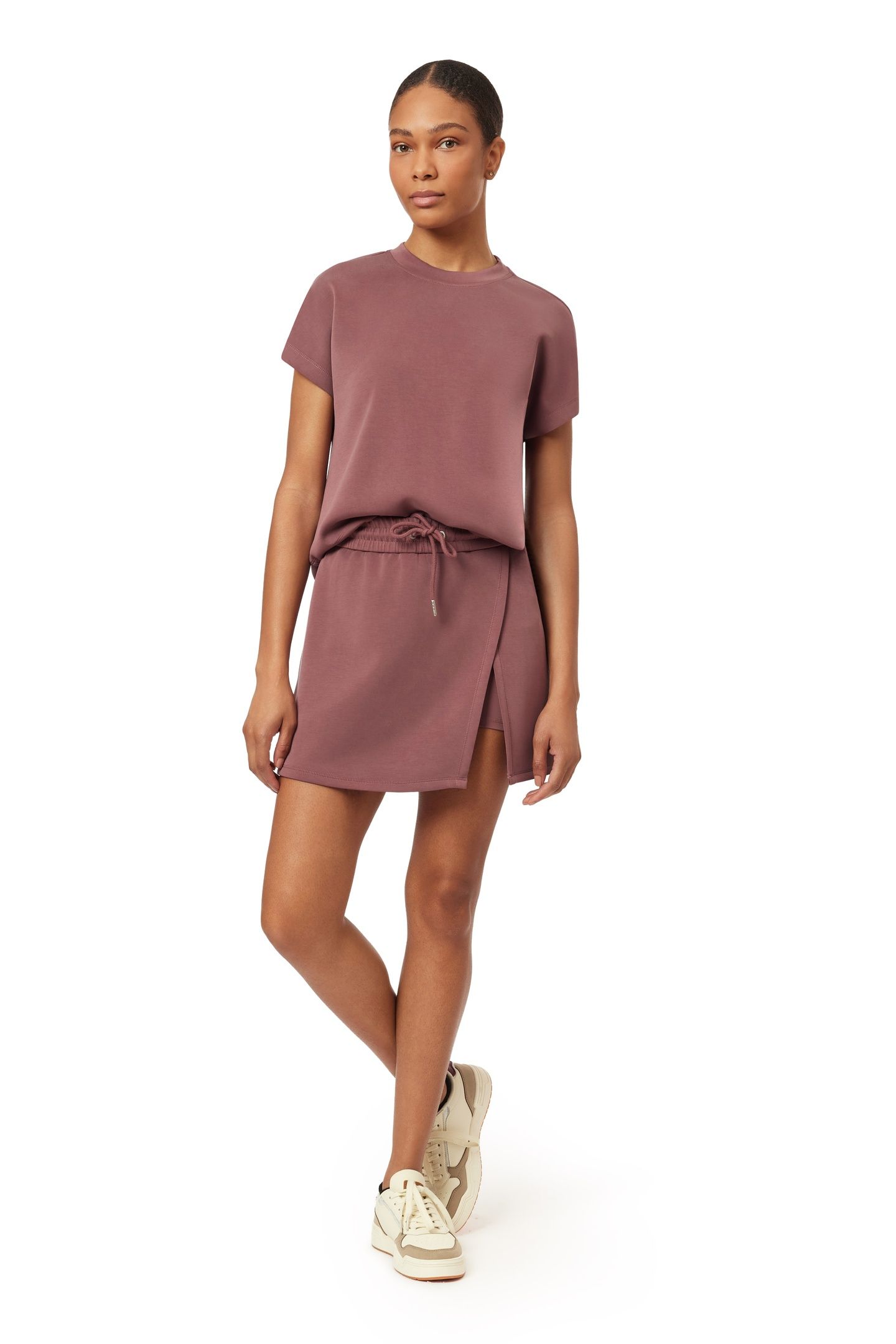 DOLMAN TEE ROSE BROWN 4