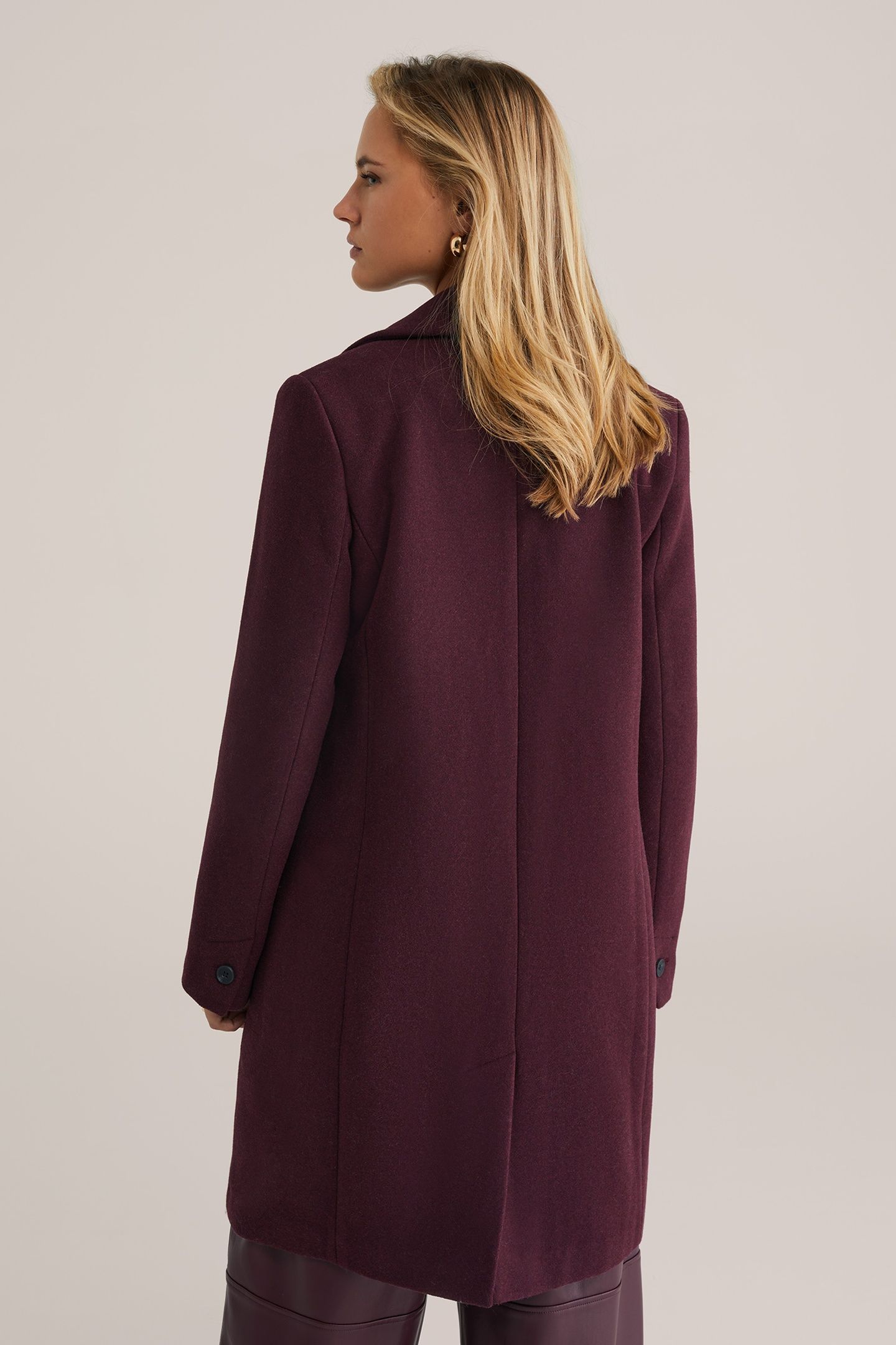 COAT BURGUNDY RED 3