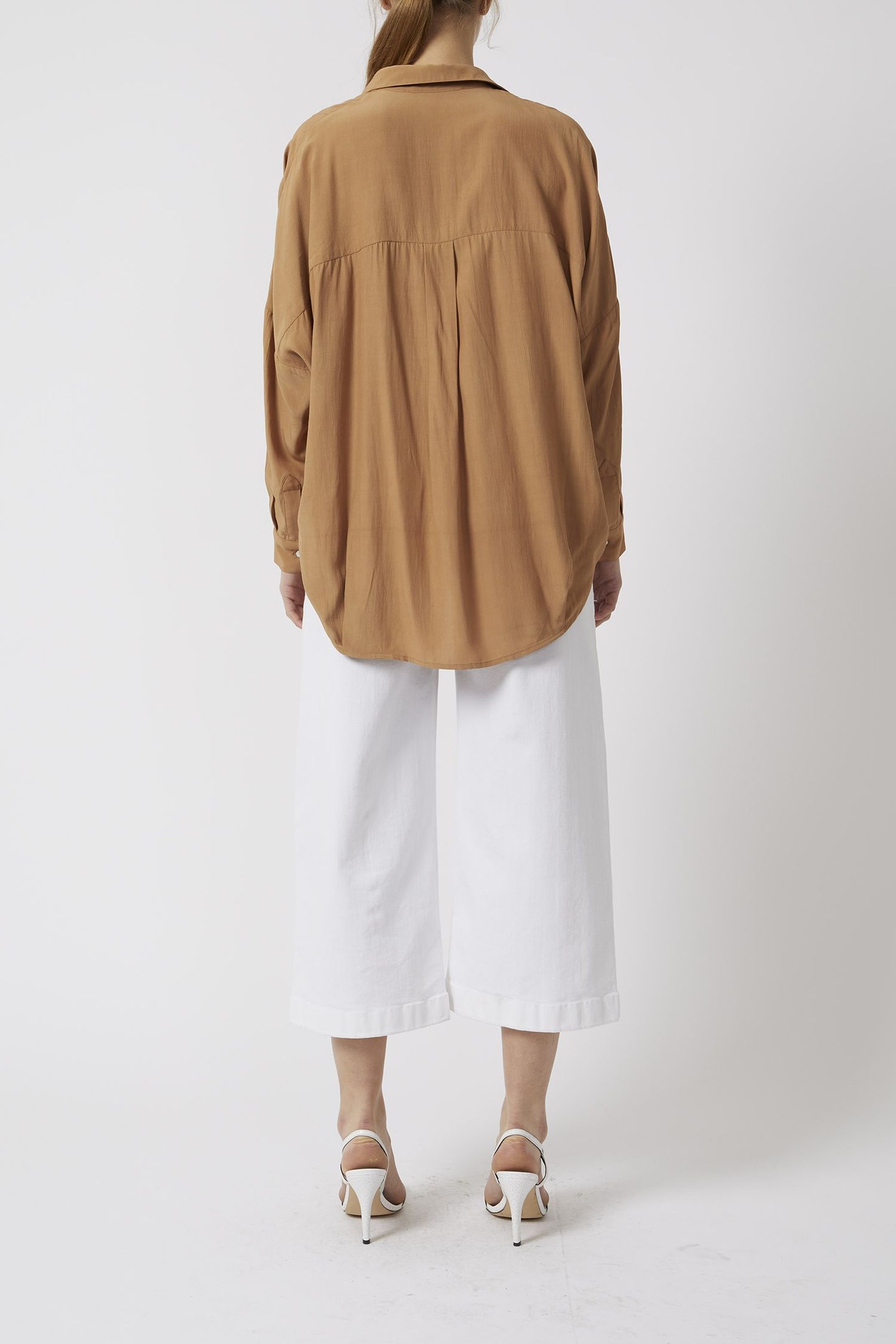 RHODES POPLIN POPOVER SHIRT WARM SAND 3