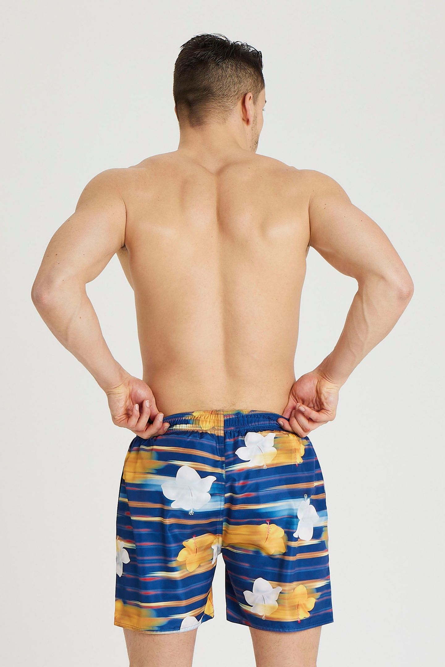 BEACH BOXER ALLOVER NAVY MULTI 3