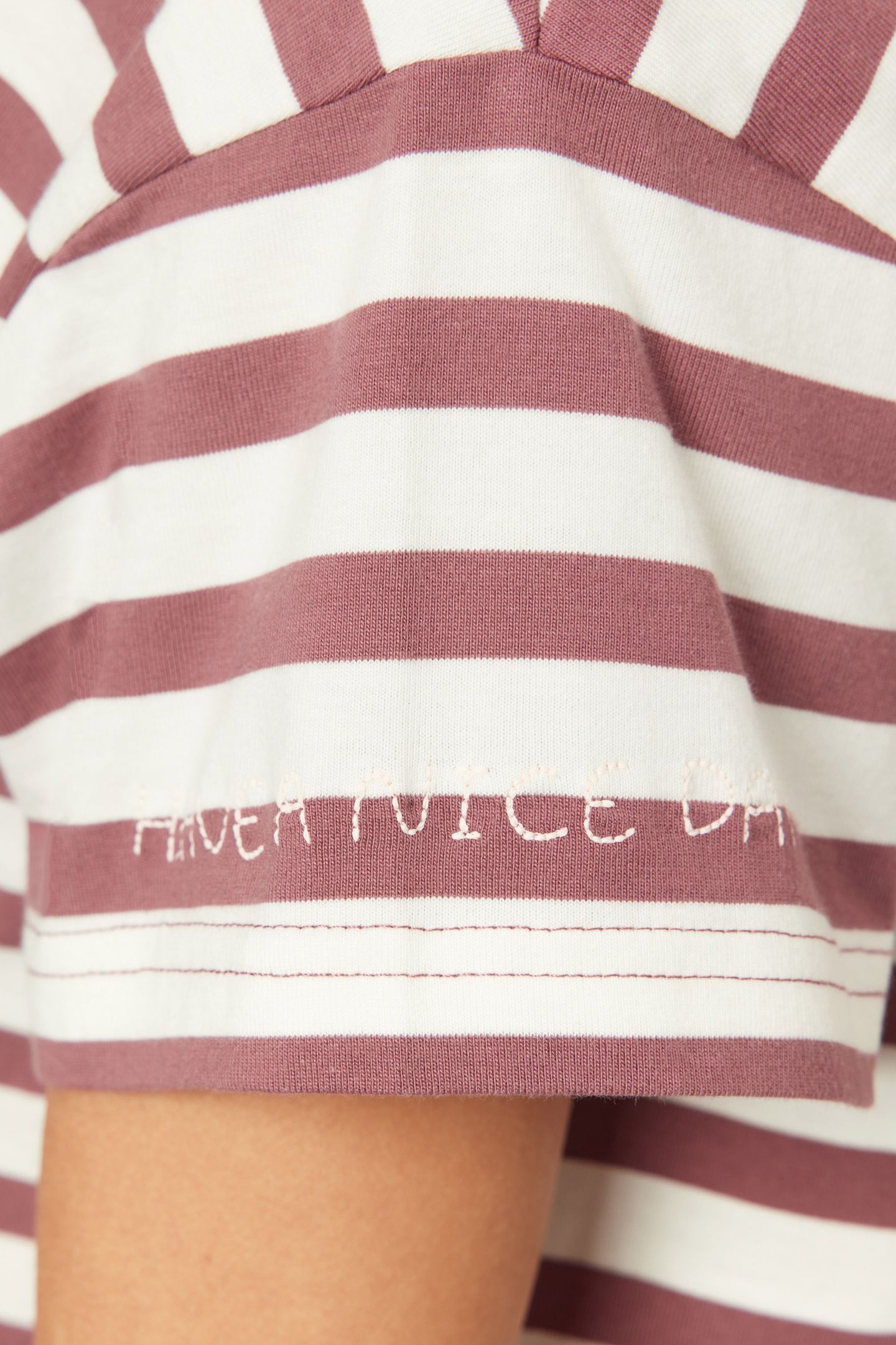 BOXY CROP TEE ROSE BROWN/SUGAR SWIZZLE 7