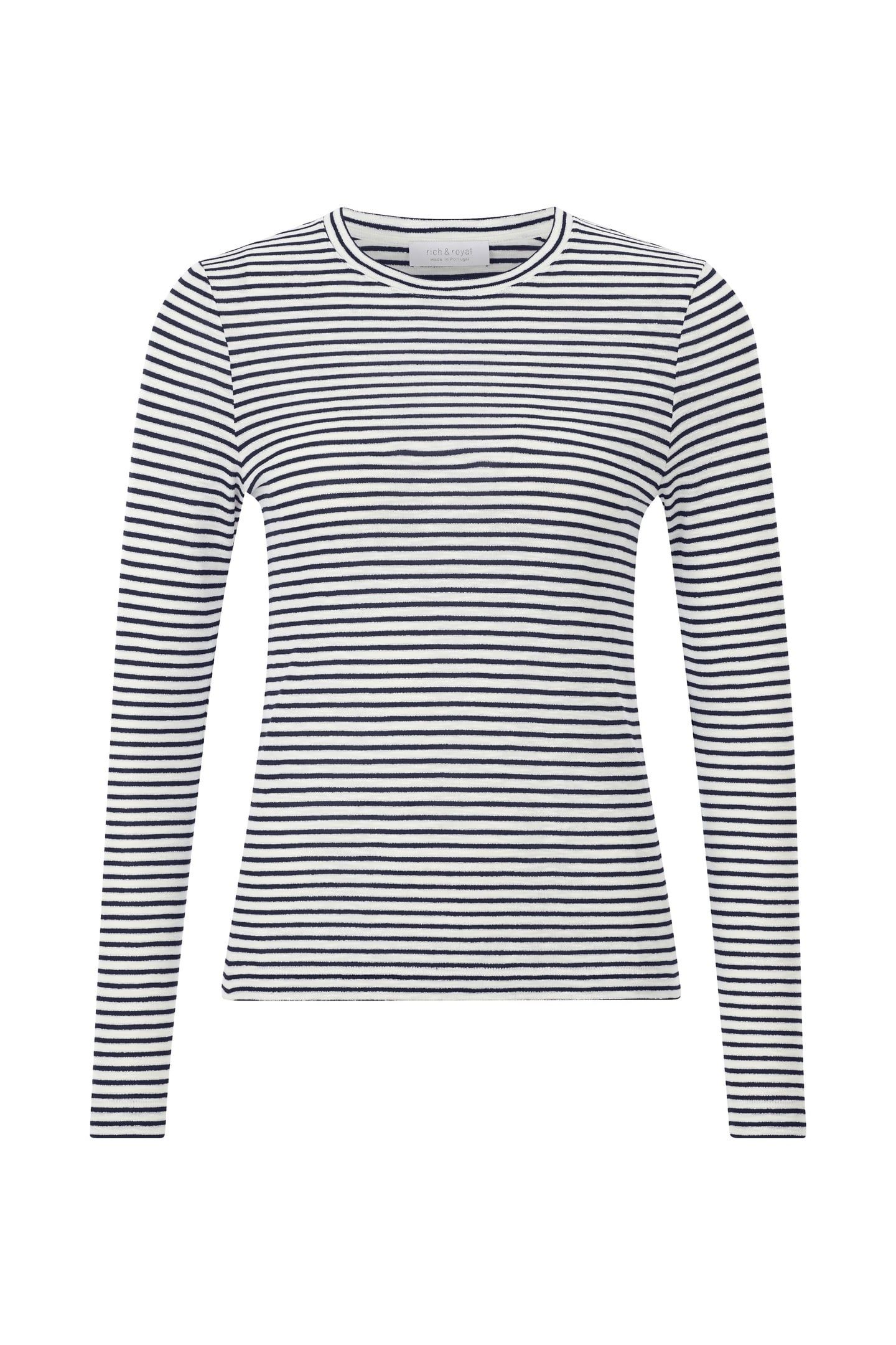 SPARKLE STRIPED LONGSLEEVE ORGANIC MIDNIGHT BLUE 4