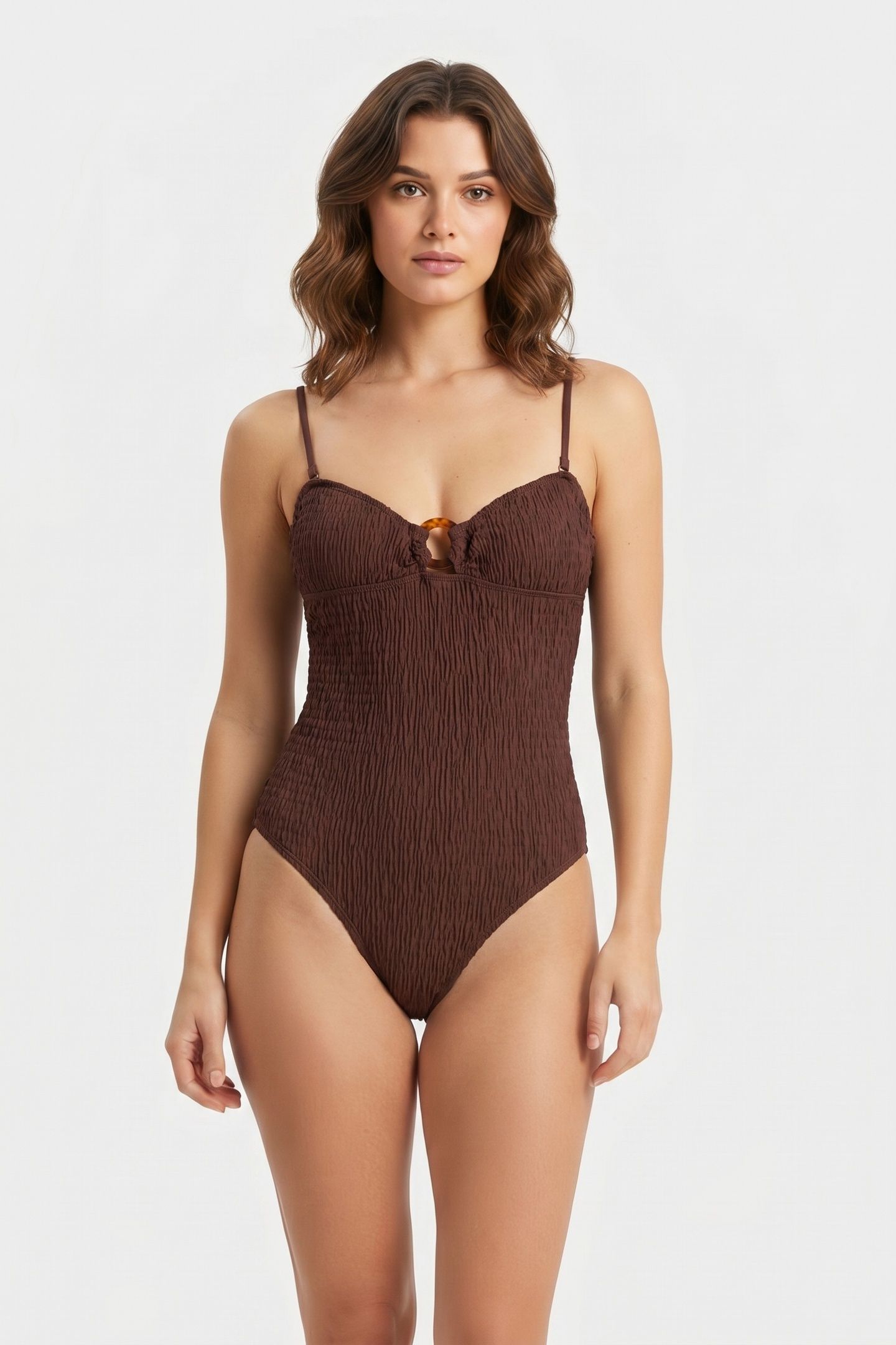 LOREEN SWIMSUIT BROWN 1