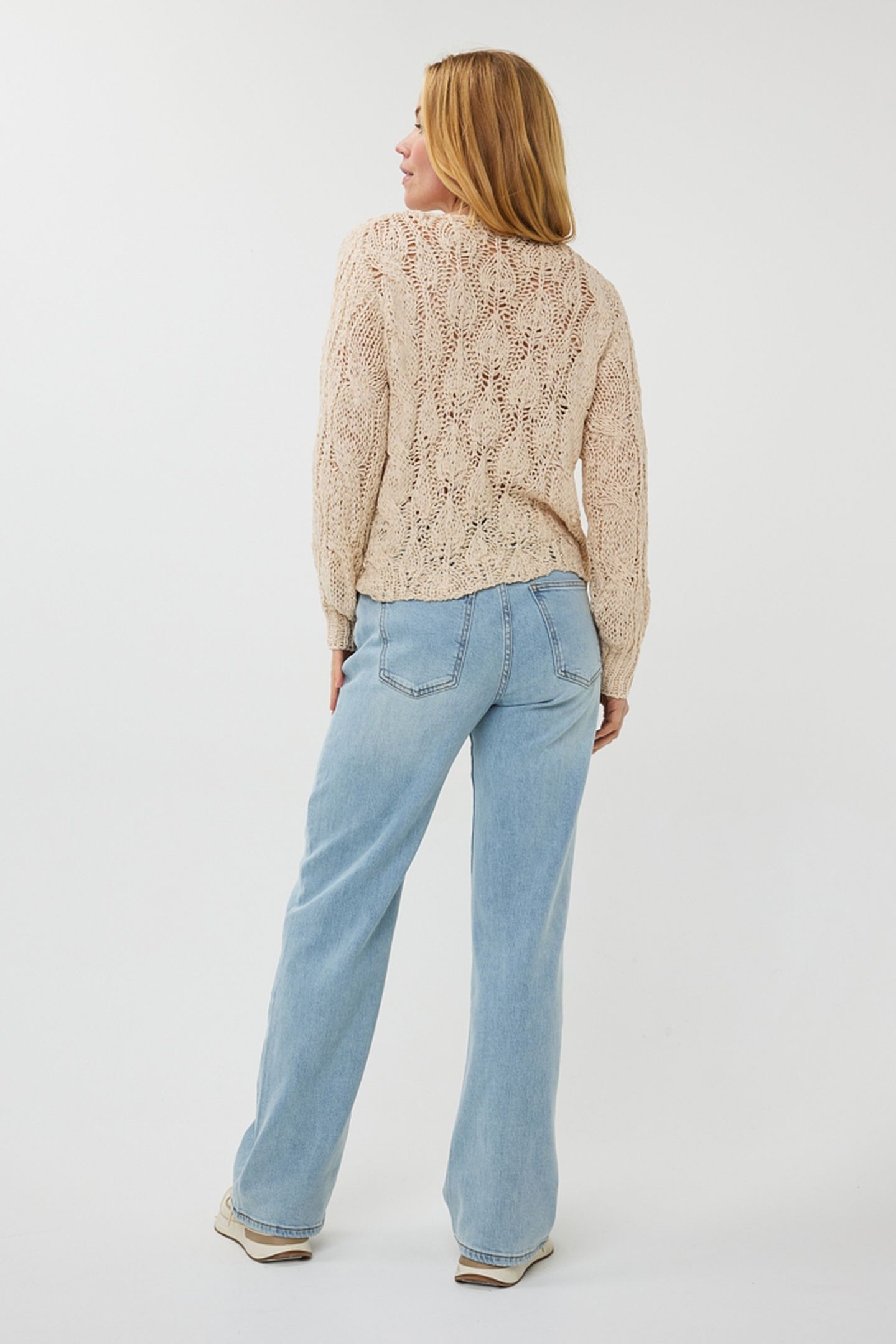 SWEATER CABLE TAPE YARN SAND 3