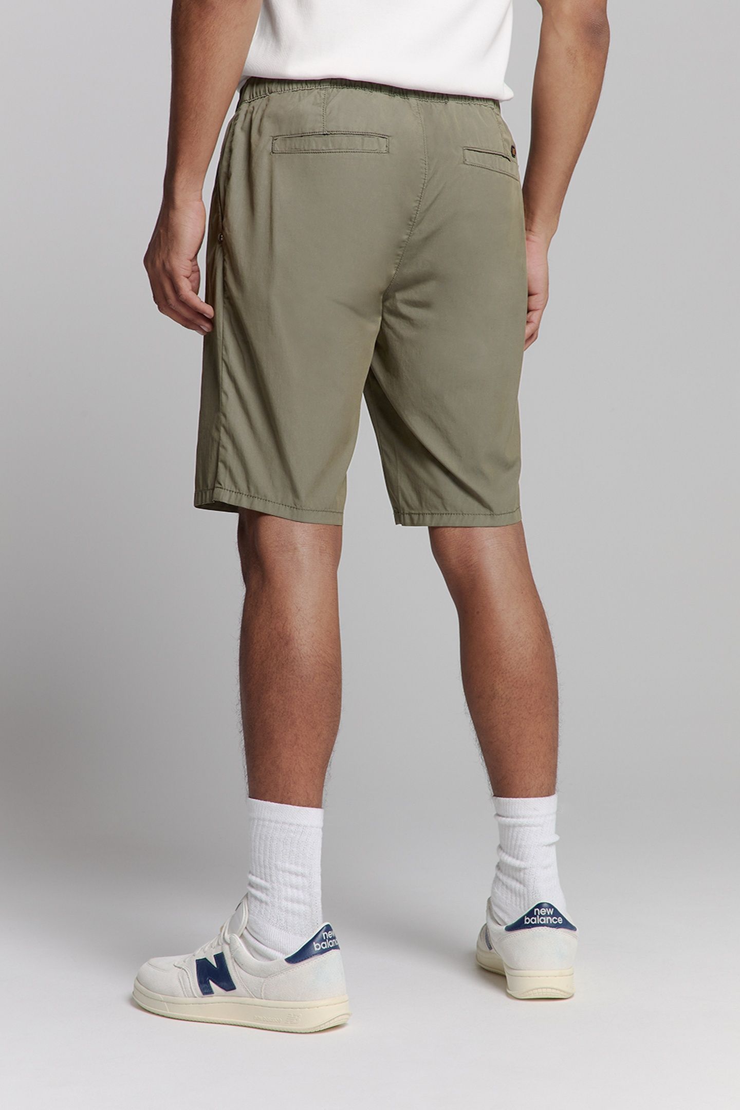 SHORT CHINO GARMENT DYED LIGHT WEIGHT STRETCH DARK MOSS 4