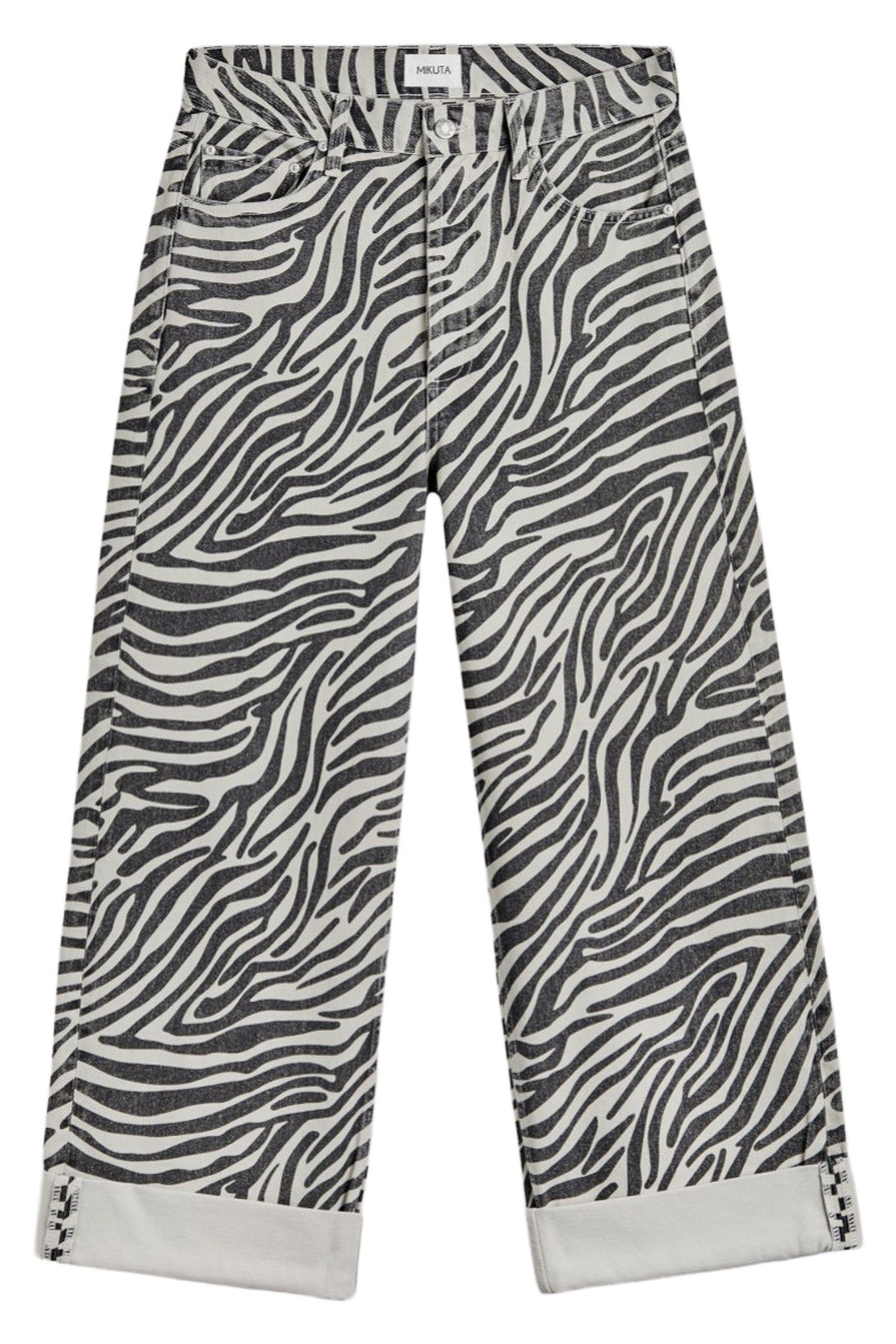 THE ZEBRA BAGGY JEANS WHITE 3