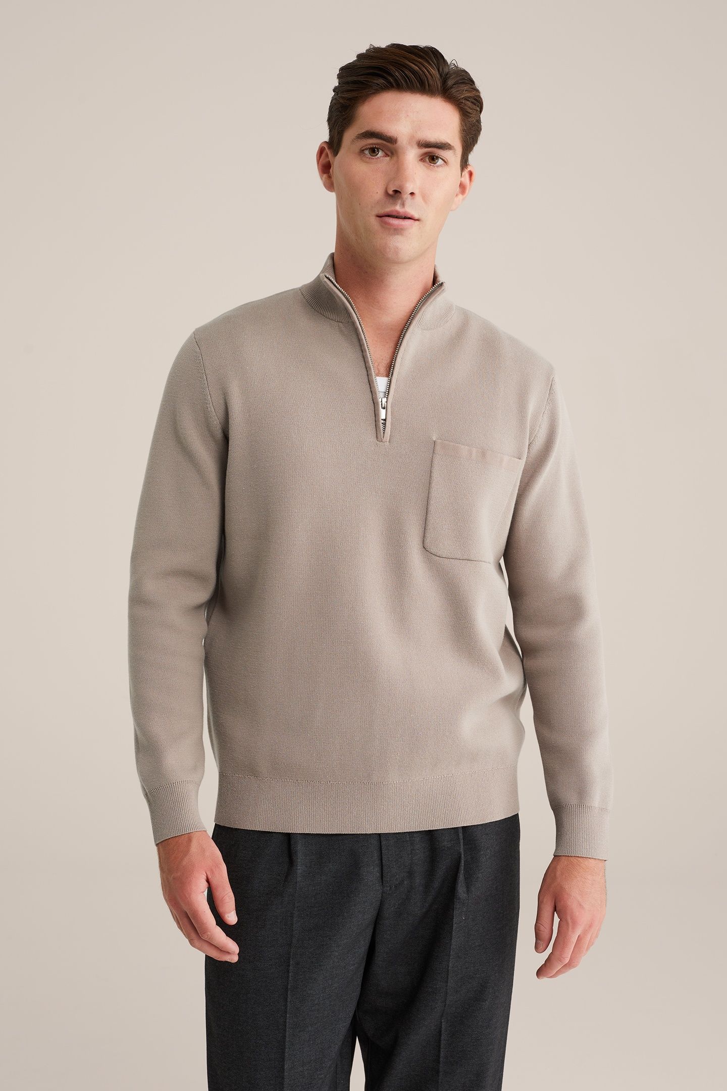 HALFWAY ZIPPER GREIGE 2