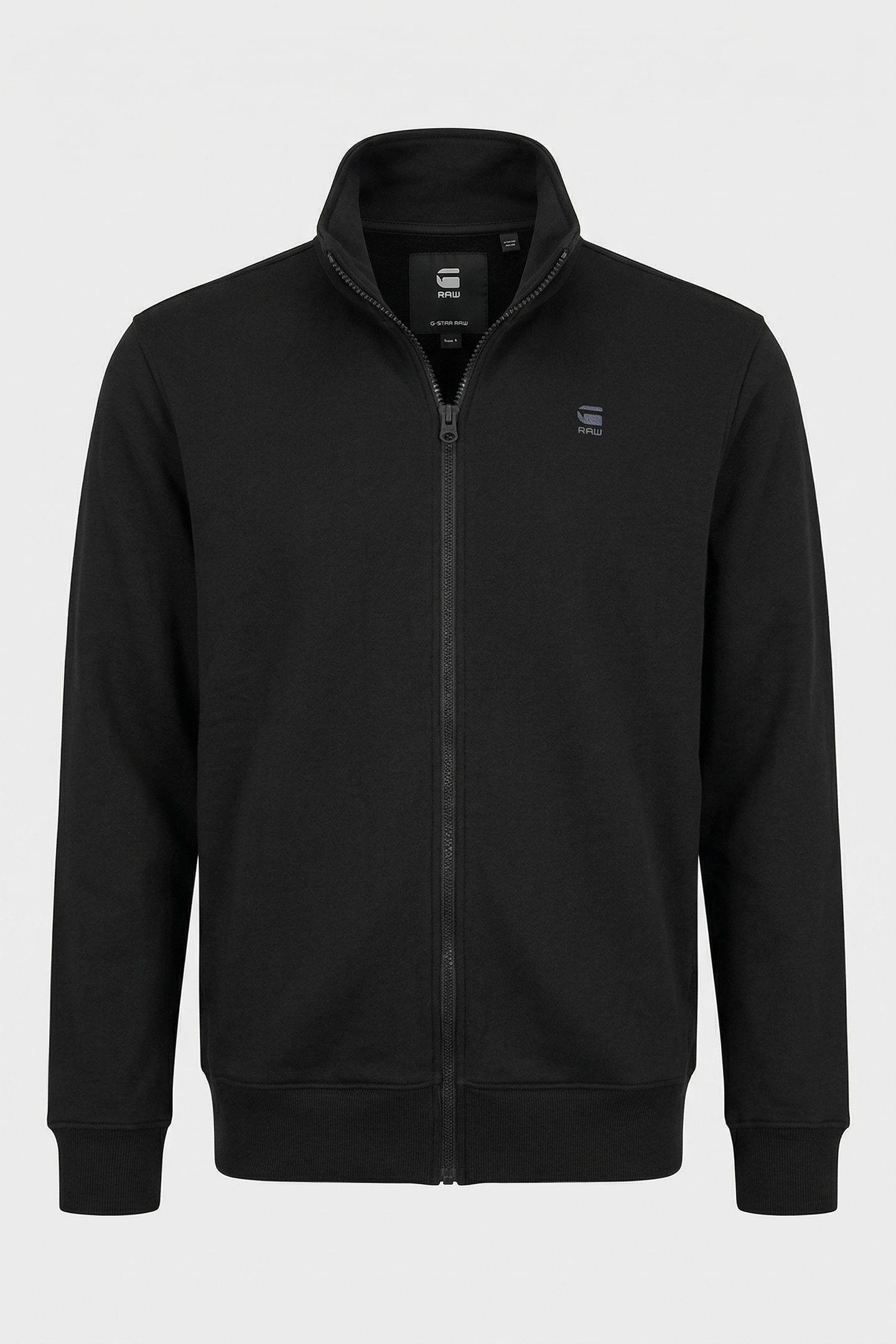 CORE ZIP STAND UP COLLAR SWEAT L/S DK BLACK 3