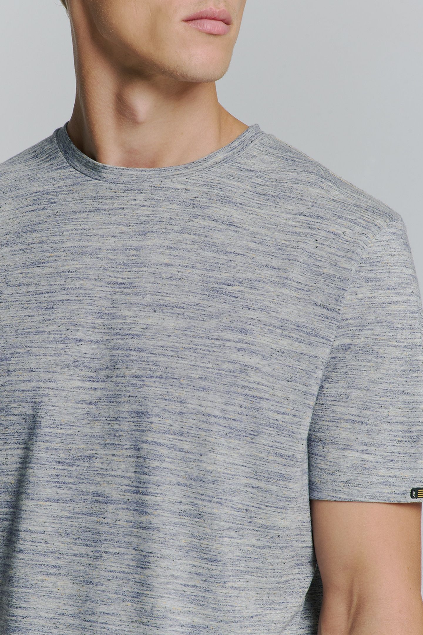 T-SHIRT CREWNECK MULTI COLOURED MELANGE DEEP BLUE 7