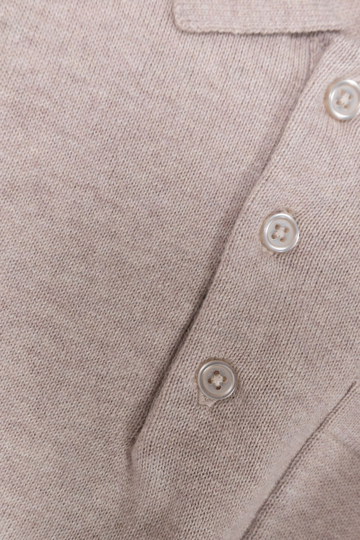 BEIGE KNIT POLO WITH FRONT POCKET 5