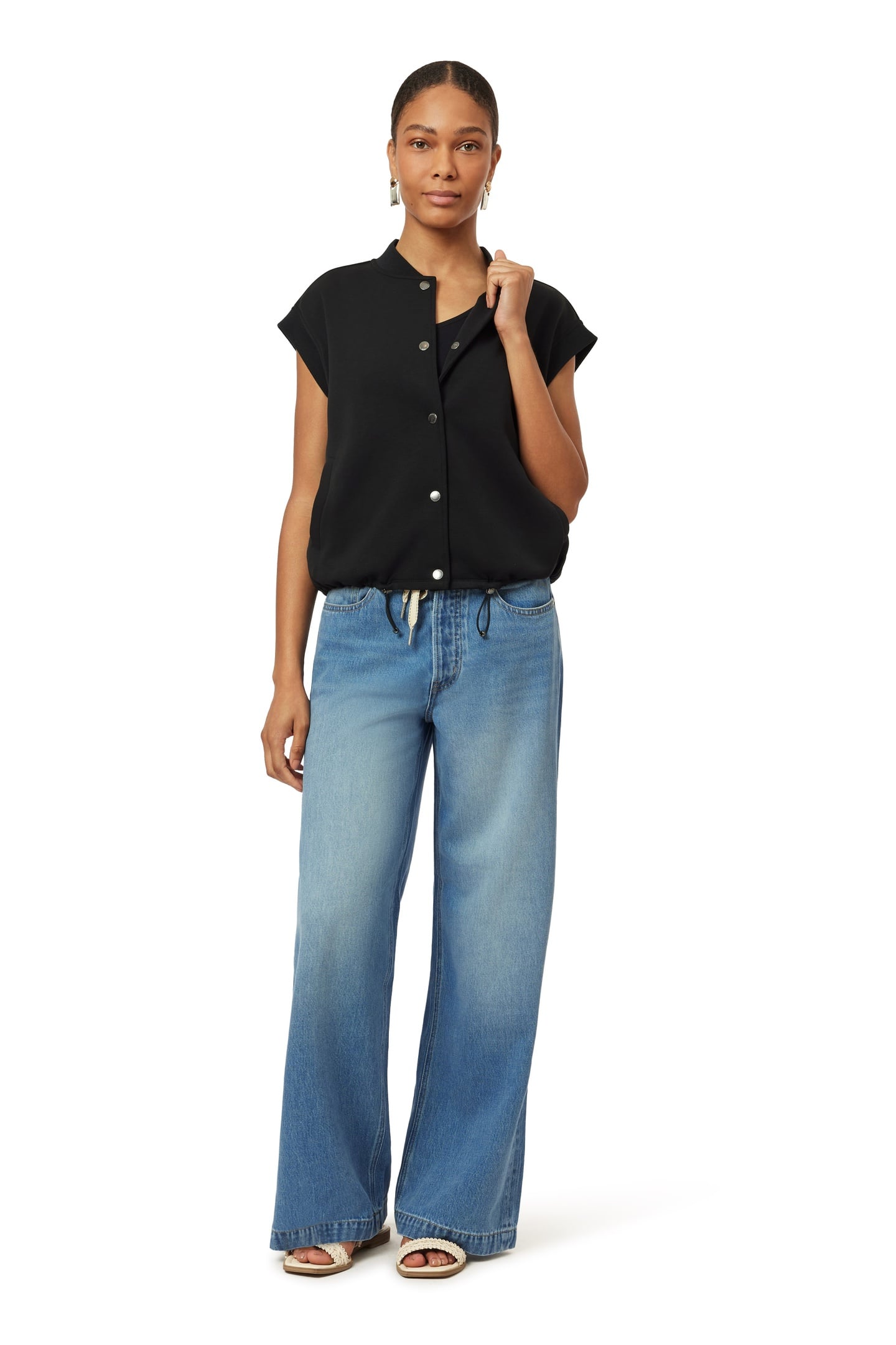CROPPED VEST BLACK 2