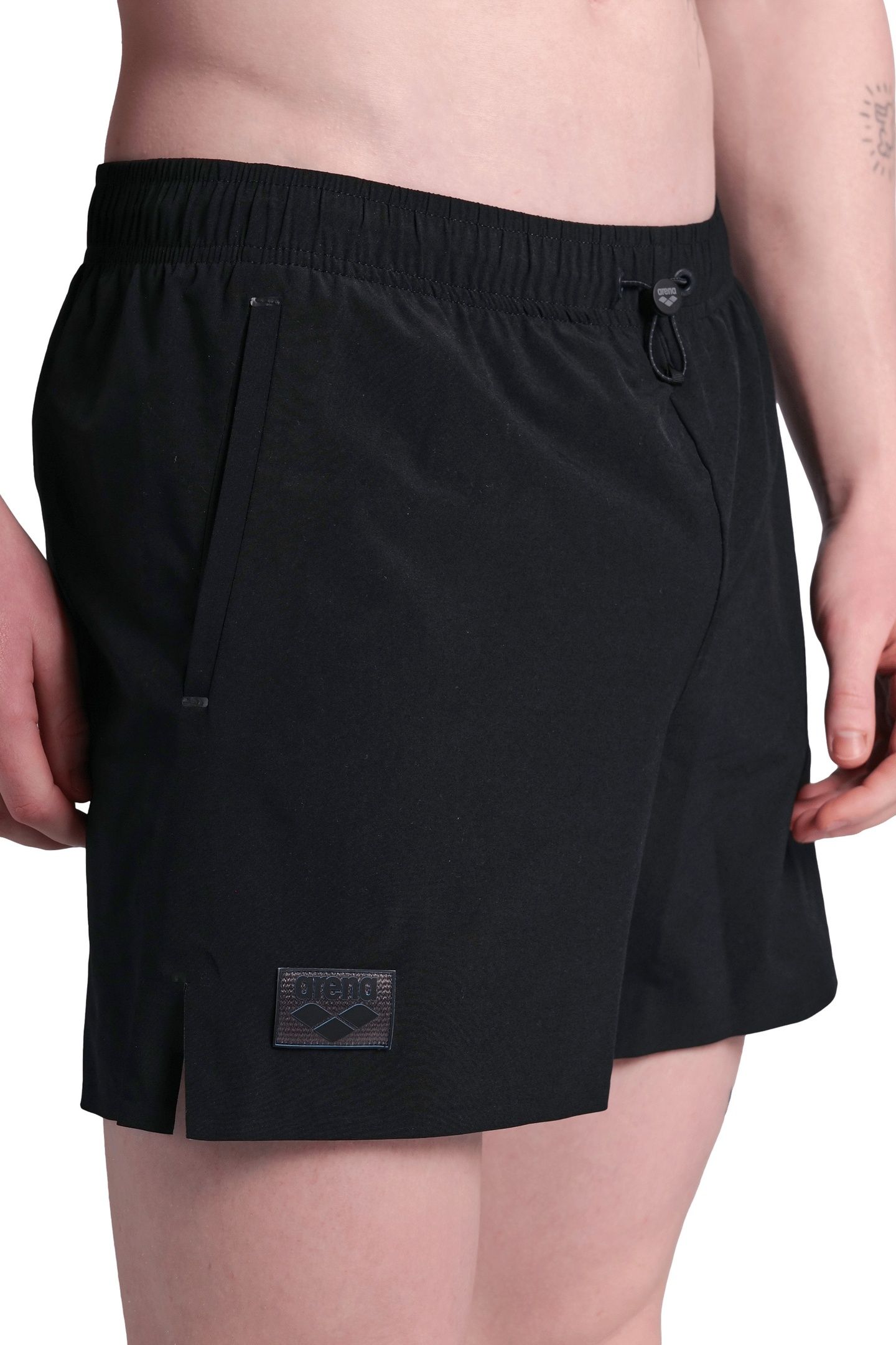 EVO BEACH SHORT SOLID BLACK 4