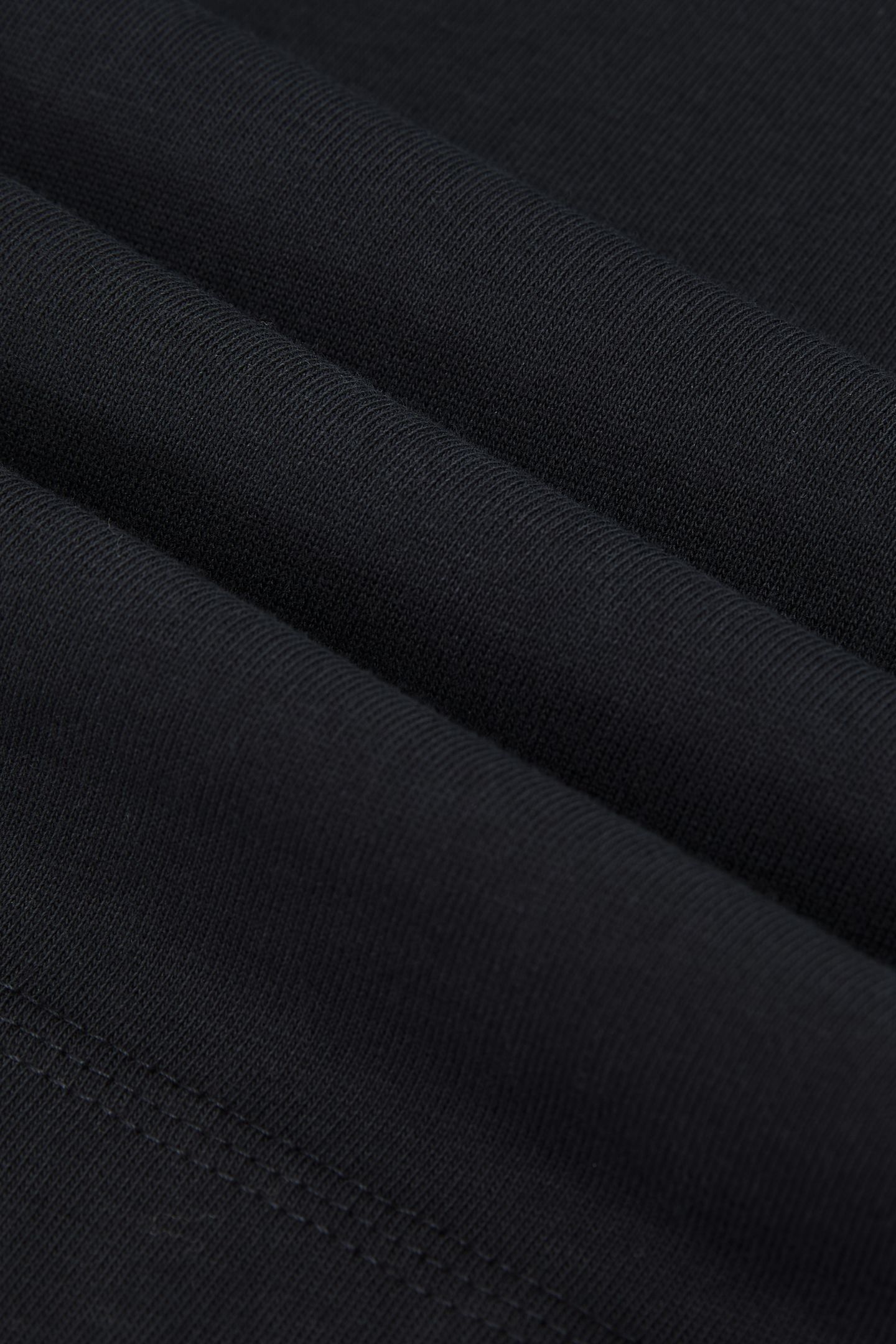 RIB NECK DETAIL T-SHIRT NAVY 5
