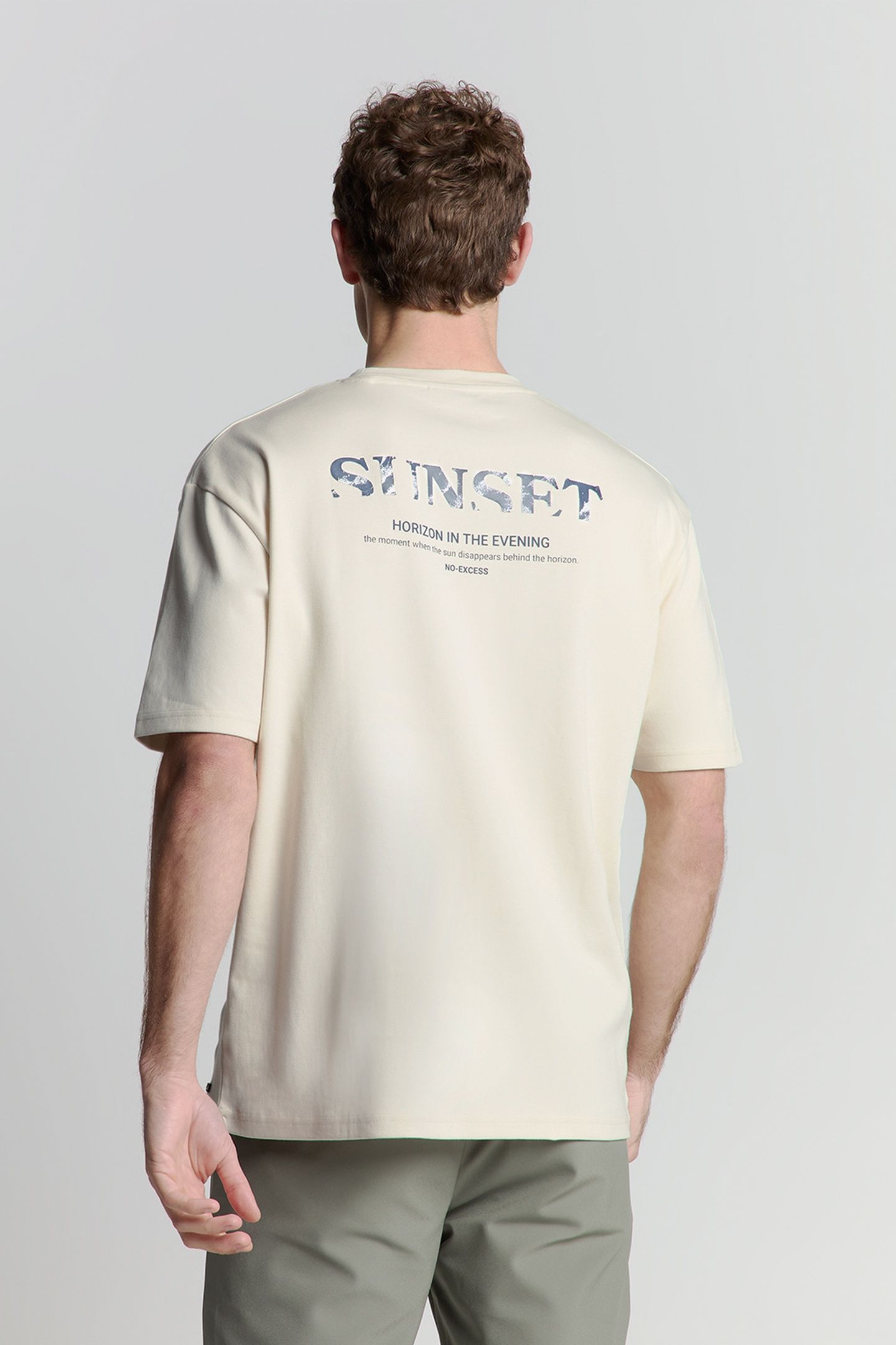 T-SHIRT CREWNECK HEAVY SOLID BACK PRINT OFFWHITE 3