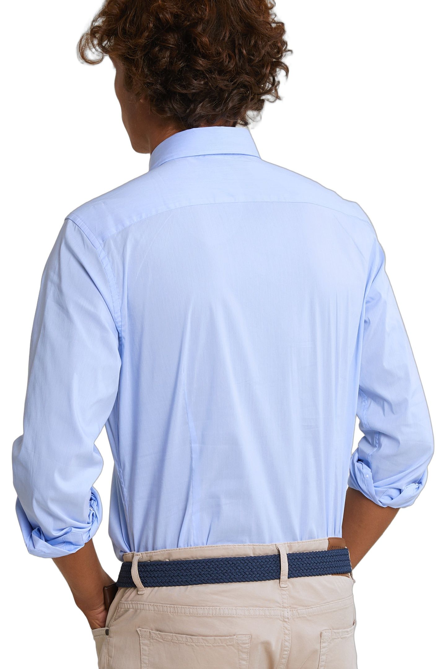SLIM FIT UNI SHIRT PERFORMANCE STRETCH BLUE 3