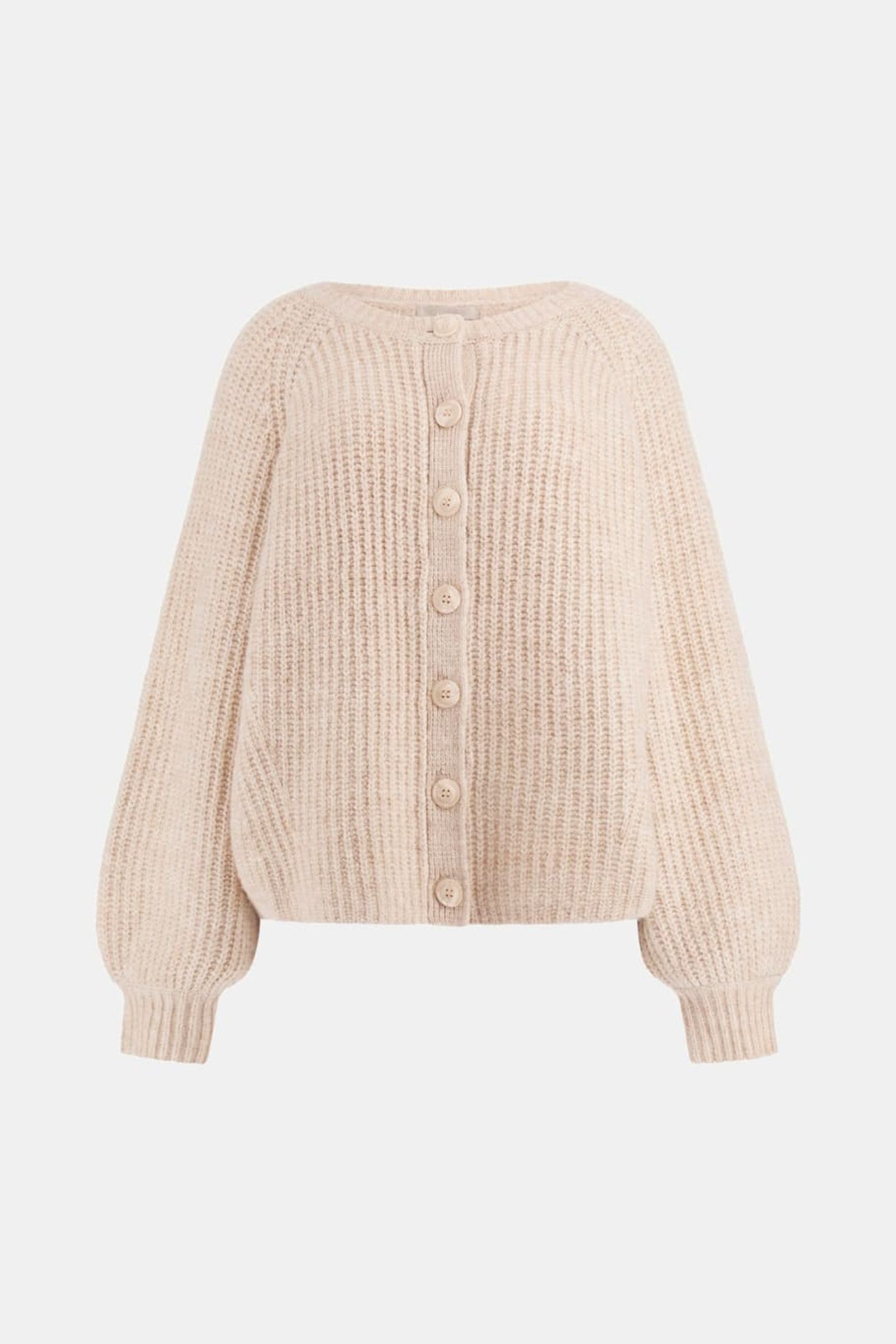 GUESS ECO LS CN ROSALIE CARDIG PEARL OYSTER 8