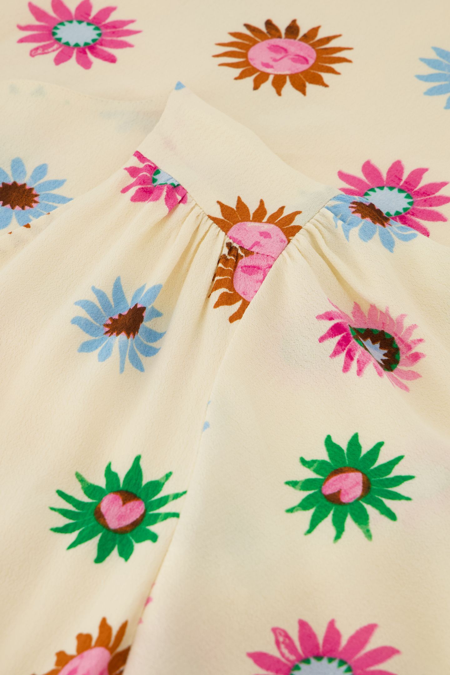 ASHA DRESS WARM WHITE/PINK DREA 5