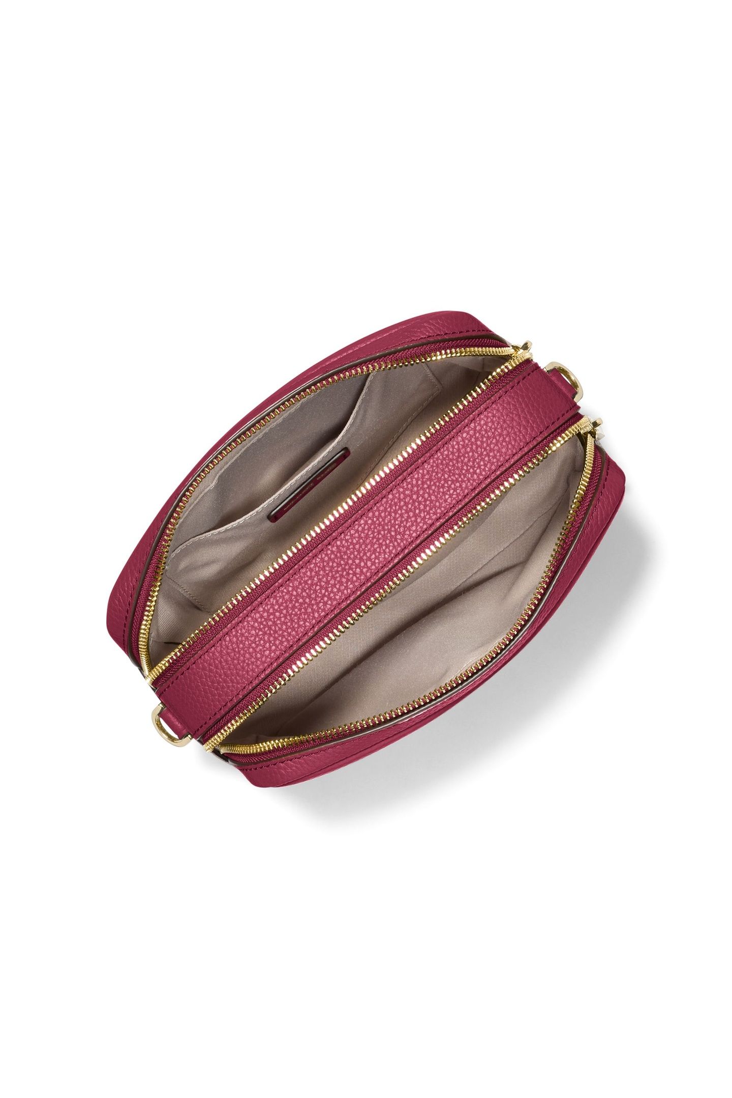 MEDIUM DOUBLE ZIP CAMERA CROSSBODY MULBERRY 3