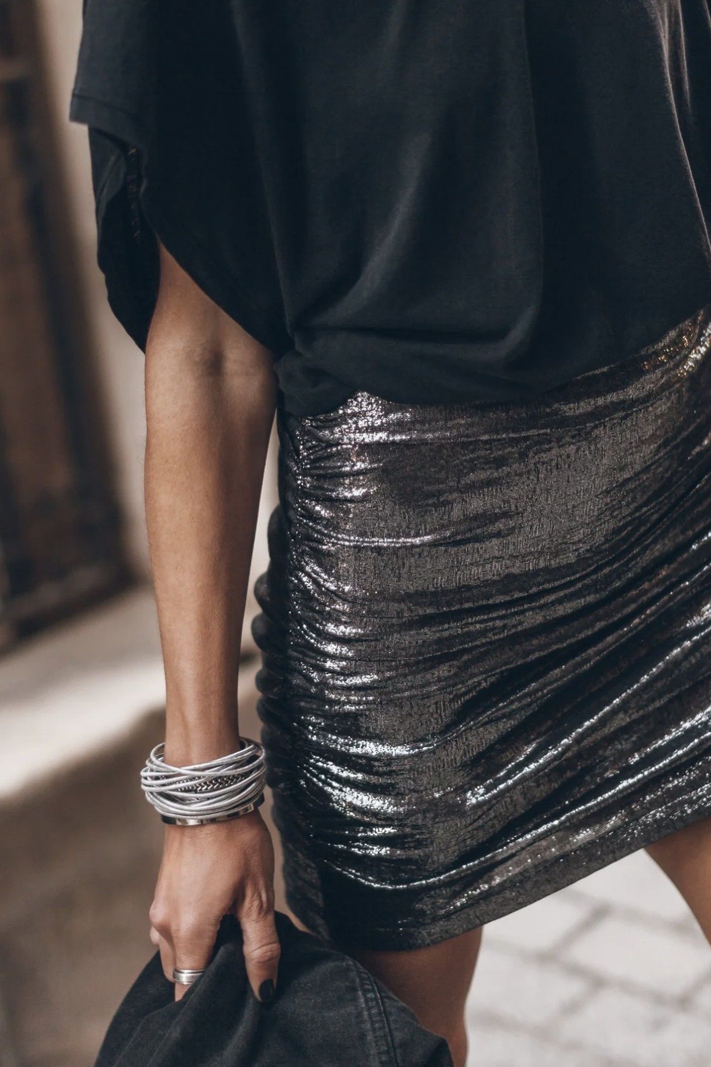 THE GLITTER SKIRT SILVER 2