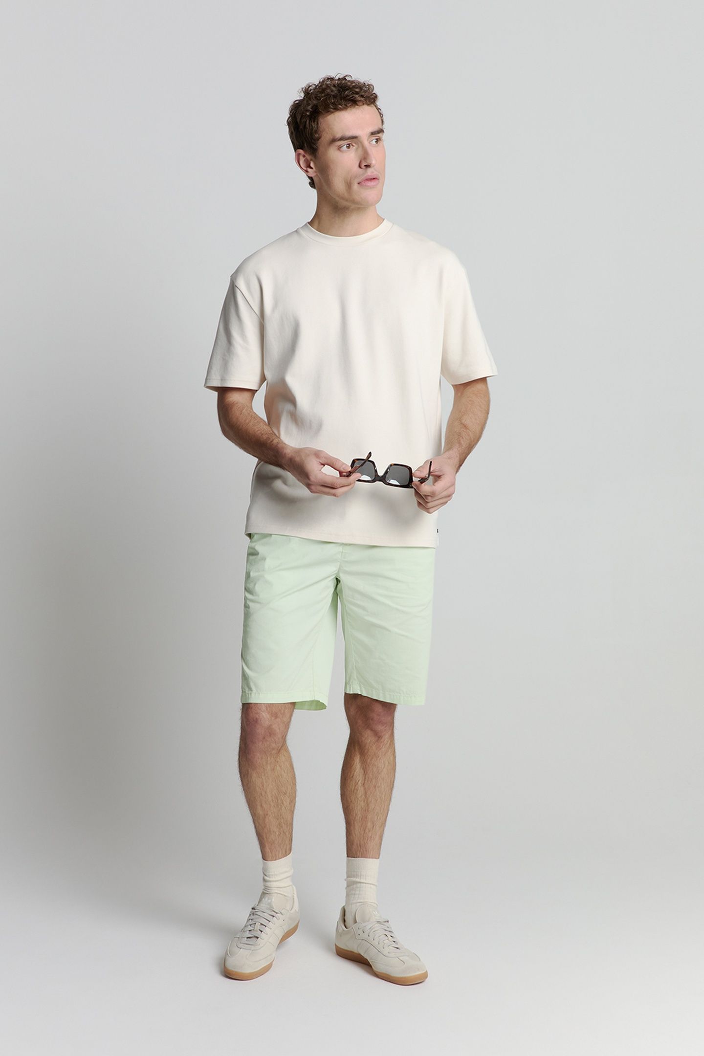 SHORT CHINO GARMENT DYED LIGHT WEIGHT STRETCH MINT 2