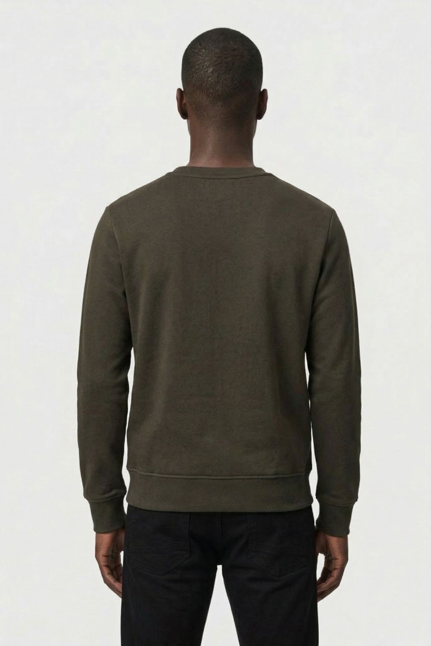 CREW SLIM SWEAT L/S ASFALT 2