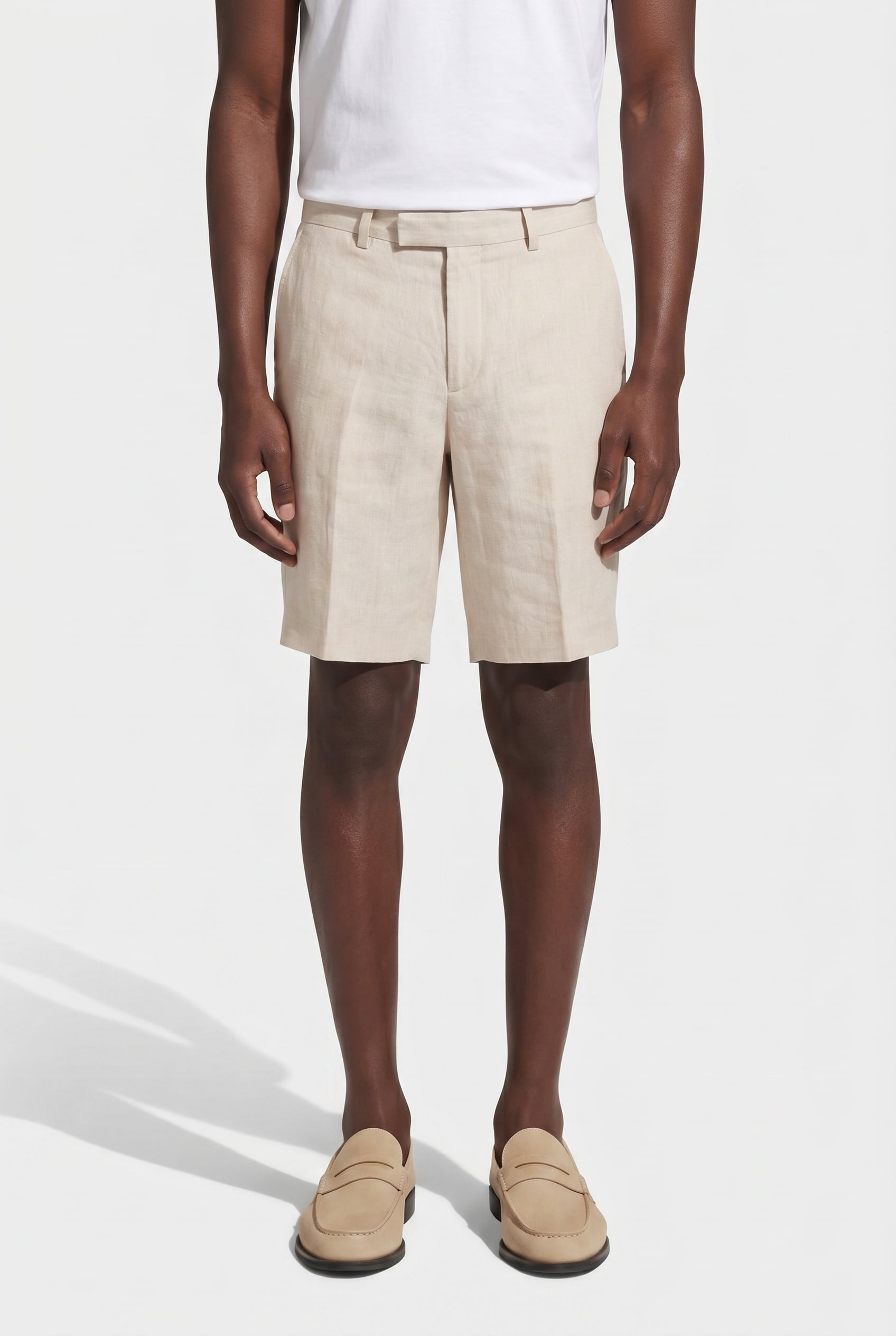 LINEN SHORT STONE 1