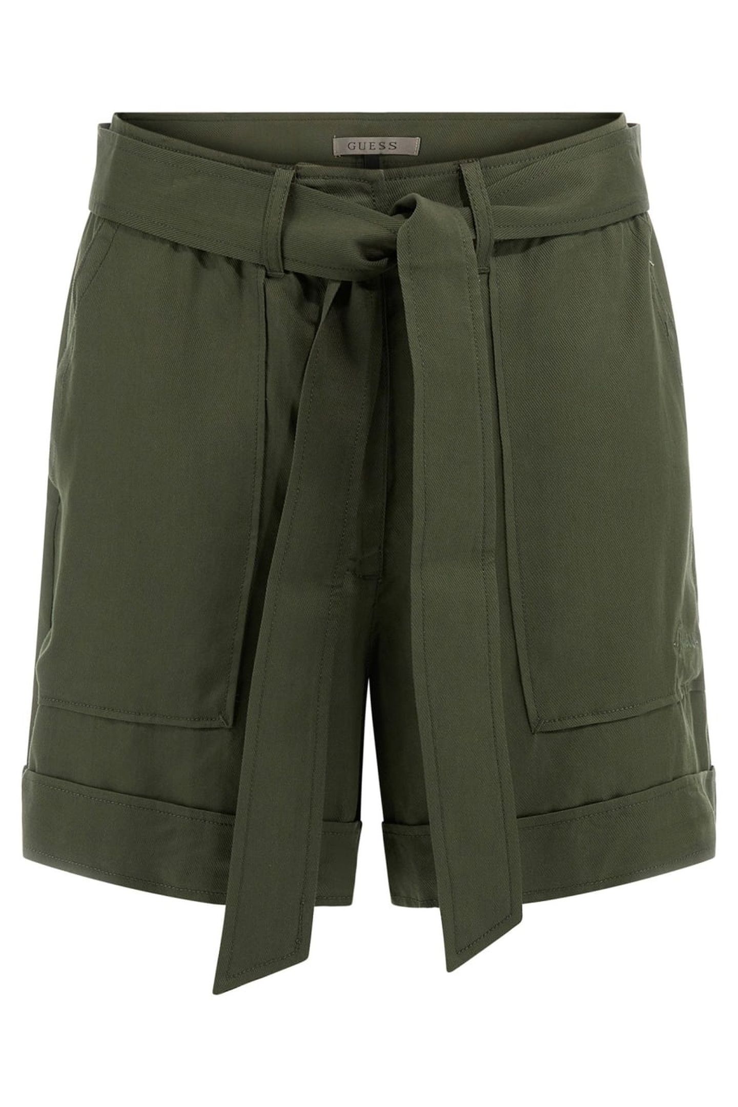 GUESS ECO NEW NINA BELTED SHOR GREEN PLANT 1